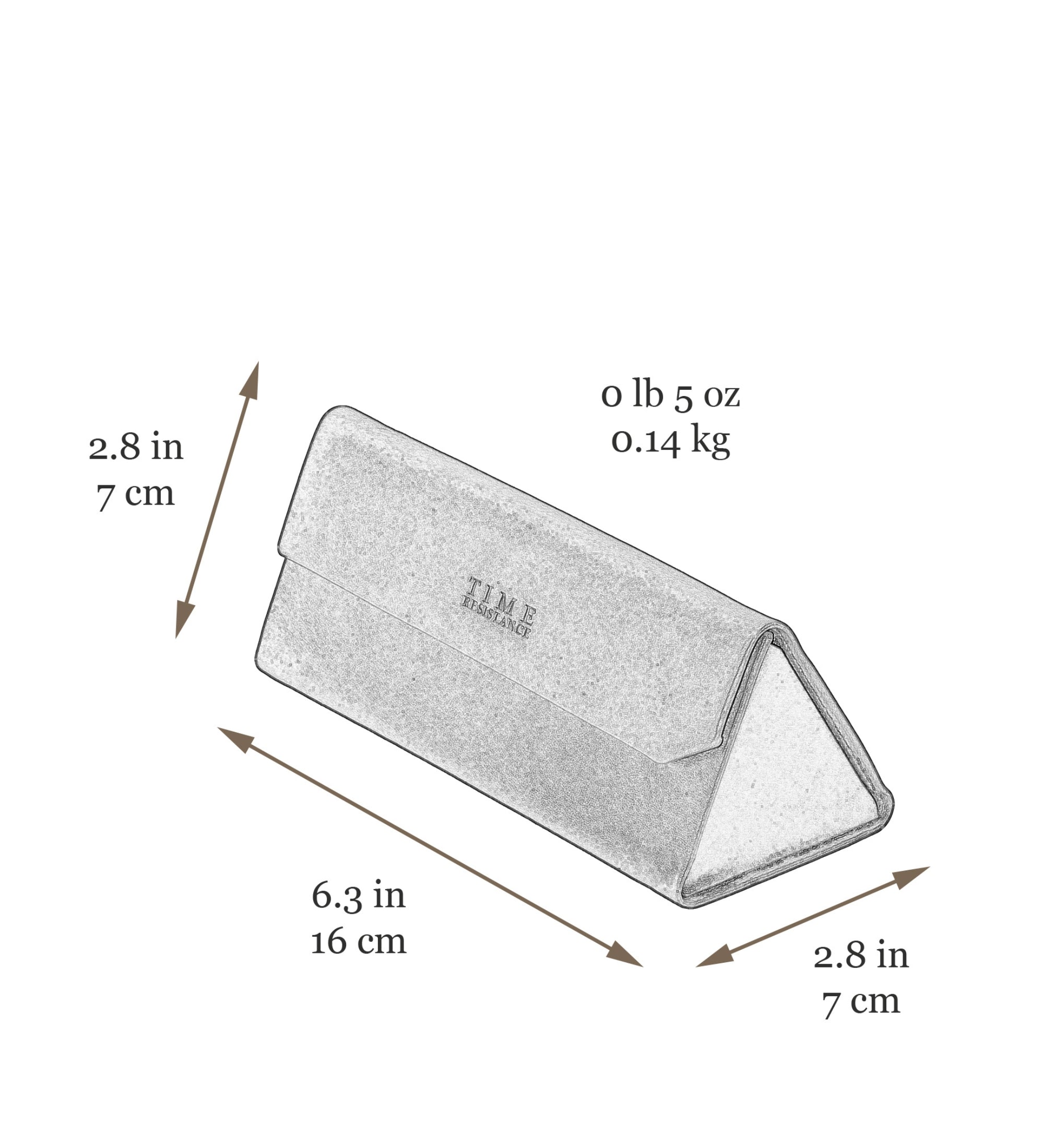 Étui à lunettes pliable en cuir pour femme The Riddle of the Sands