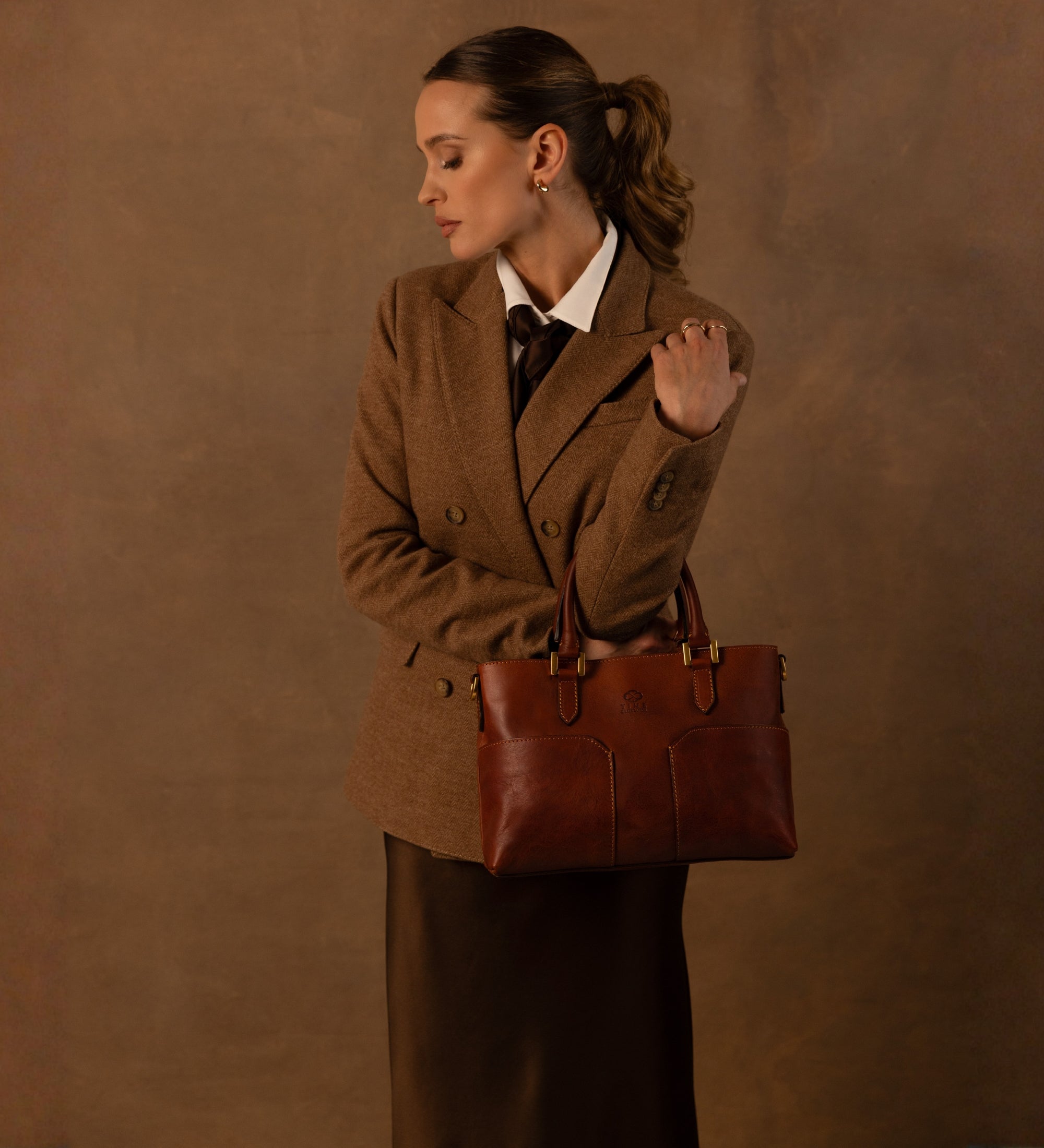 Sac à main à l’épaule en cuir pour femme Camilla