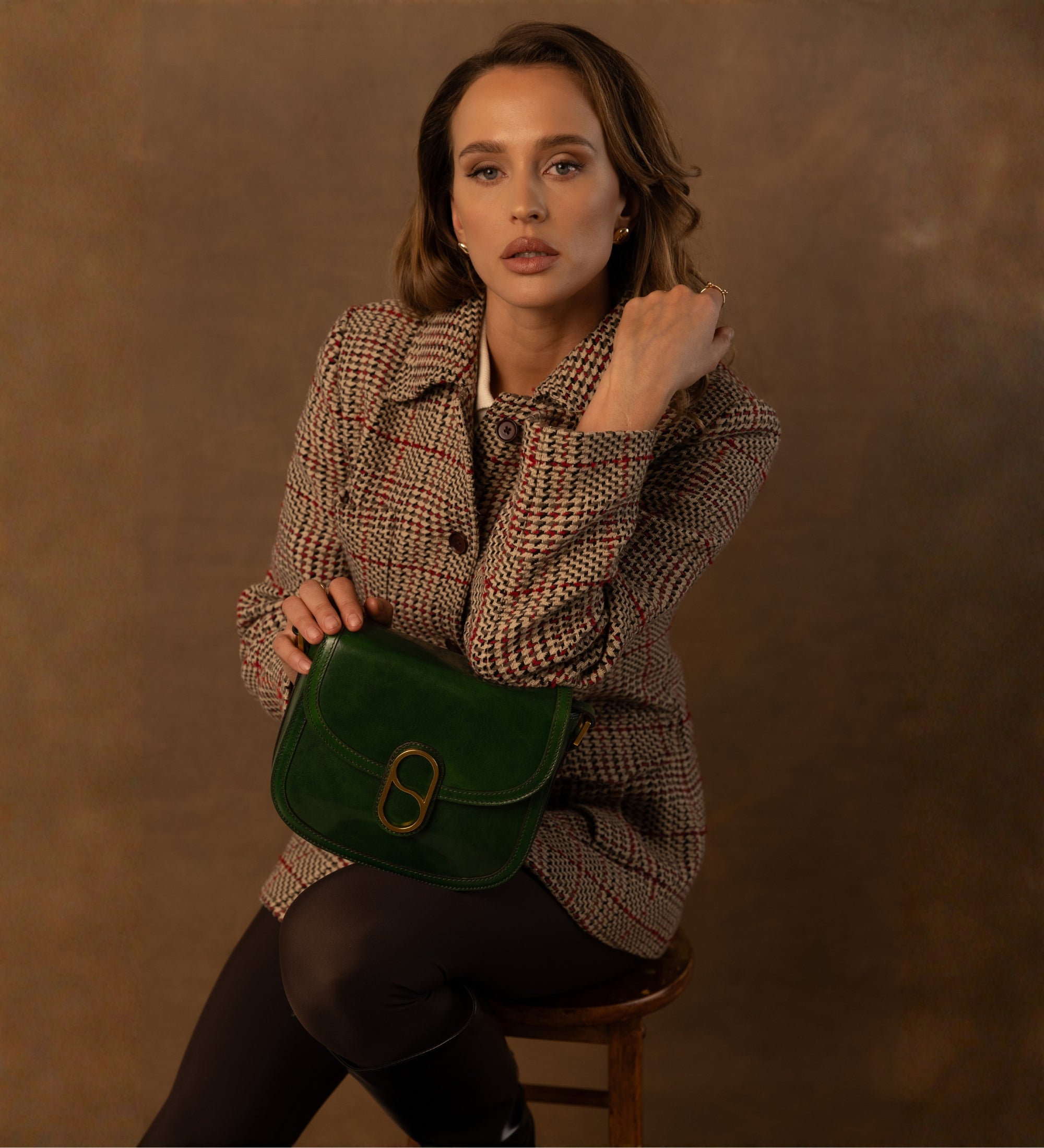 Sac à bandoulière selle en cuir pour femme Villette