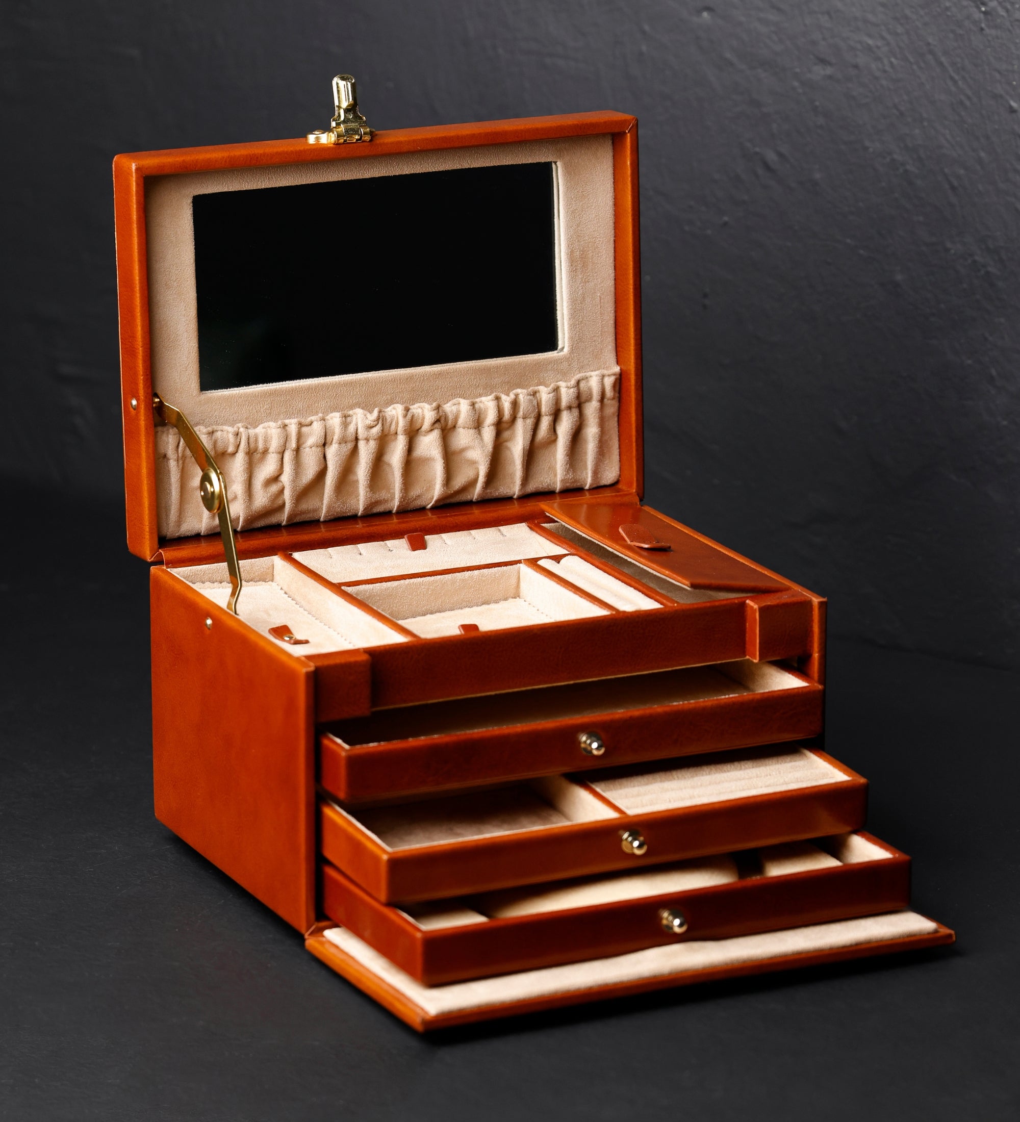 Grande boîte à bijoux en cuir pour femme The Portrait of a Lady