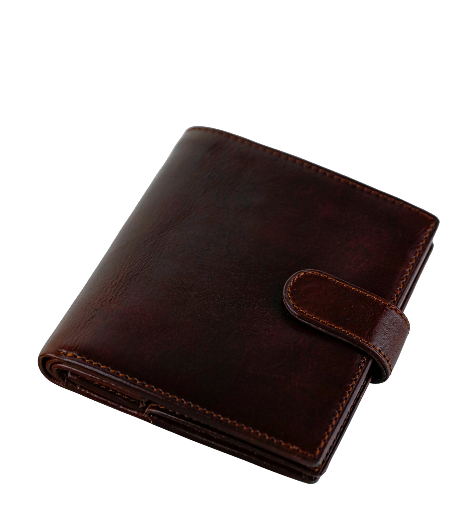 Portefeuille à deux volets en cuir avec fermeture à pression Ironweed