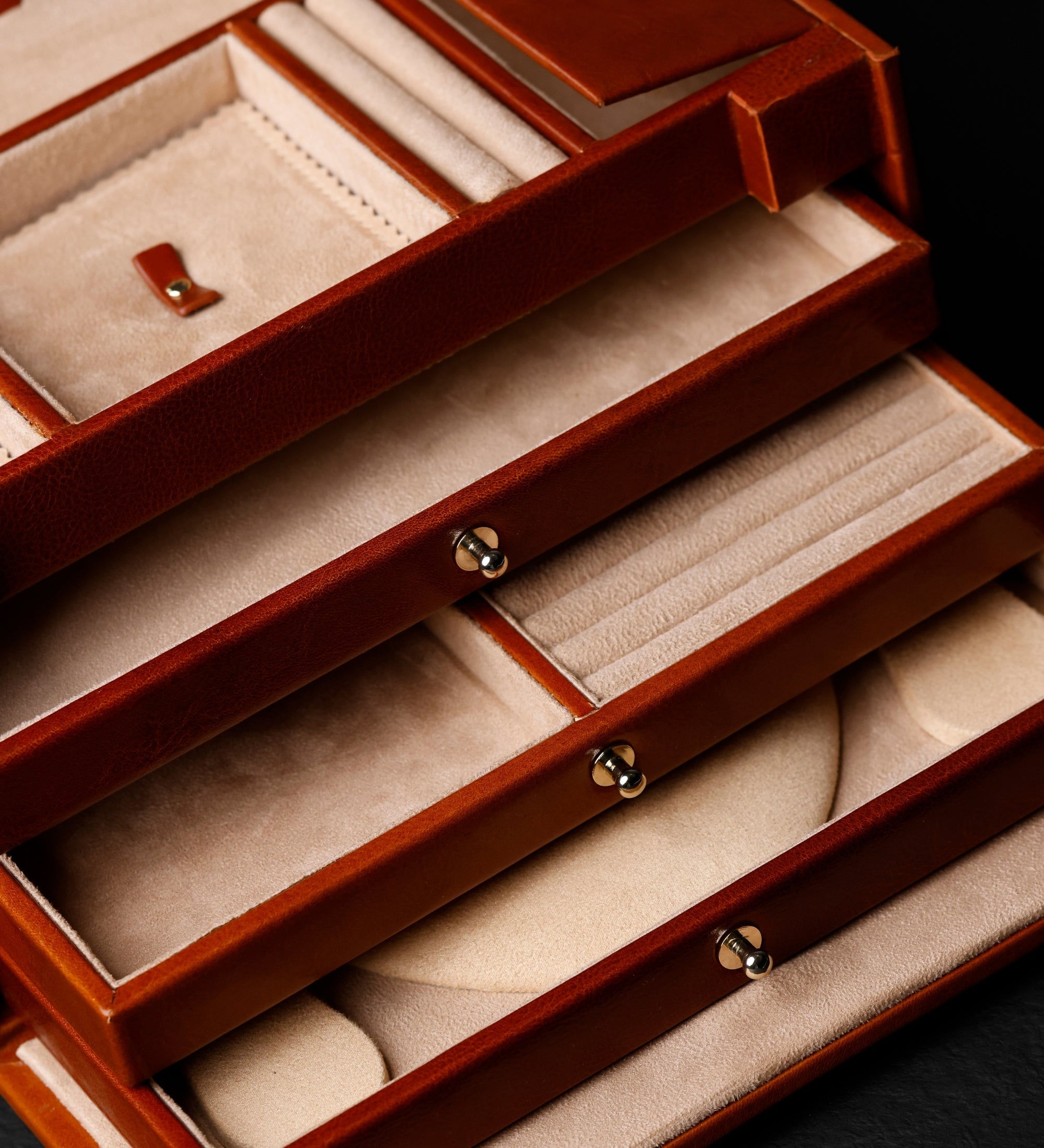 Grande boîte à bijoux en cuir pour femme The Portrait of a Lady