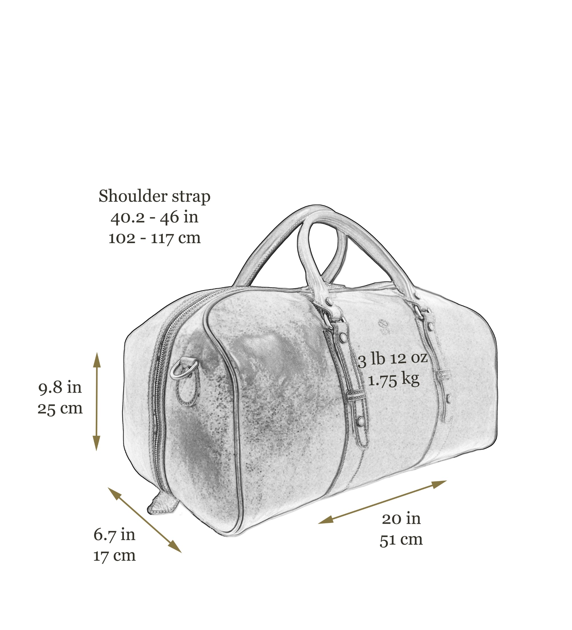 Sac de voyage, sac week-end en cuir Song of Solomon