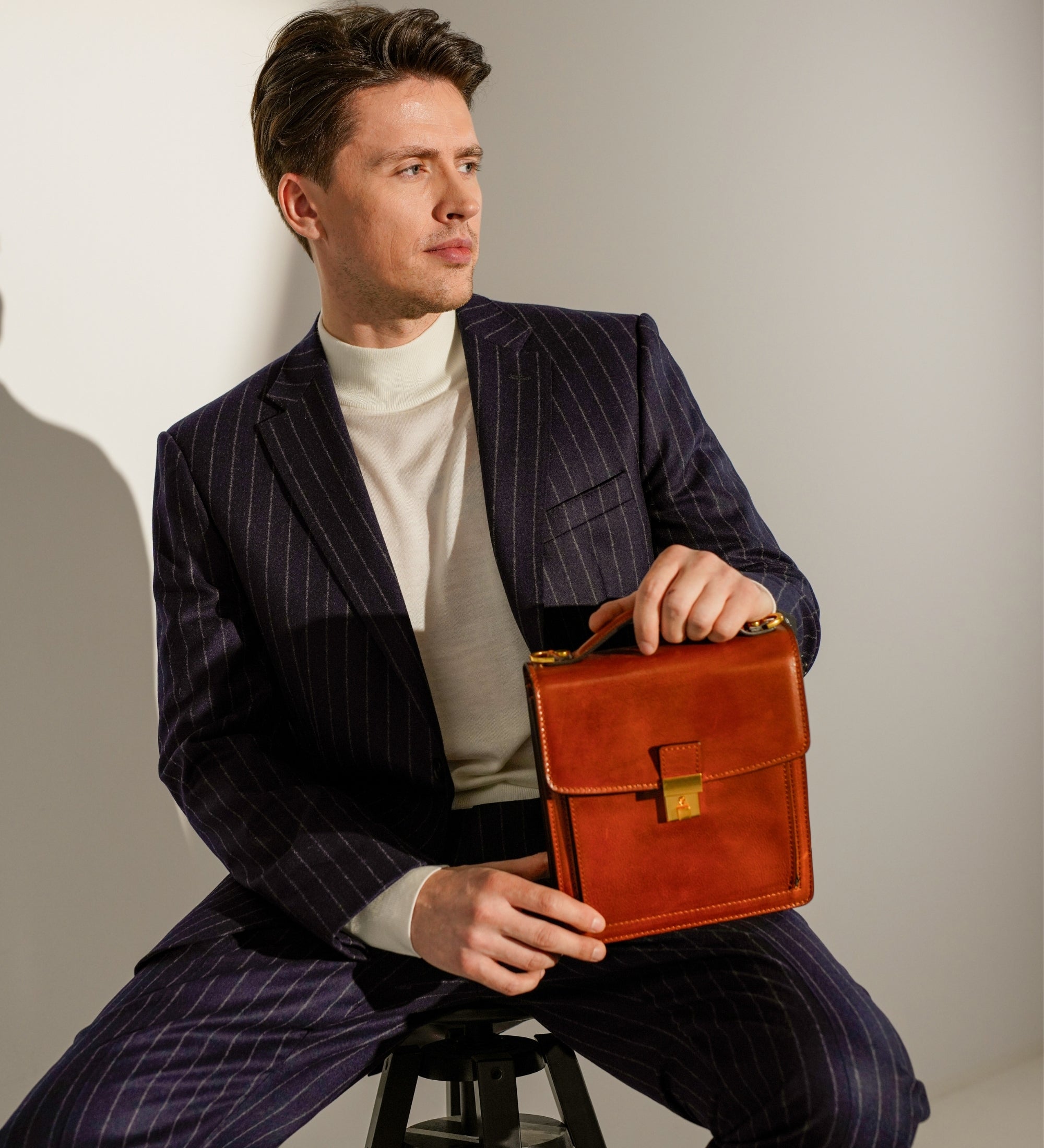 Petite mallette en cuir Walden