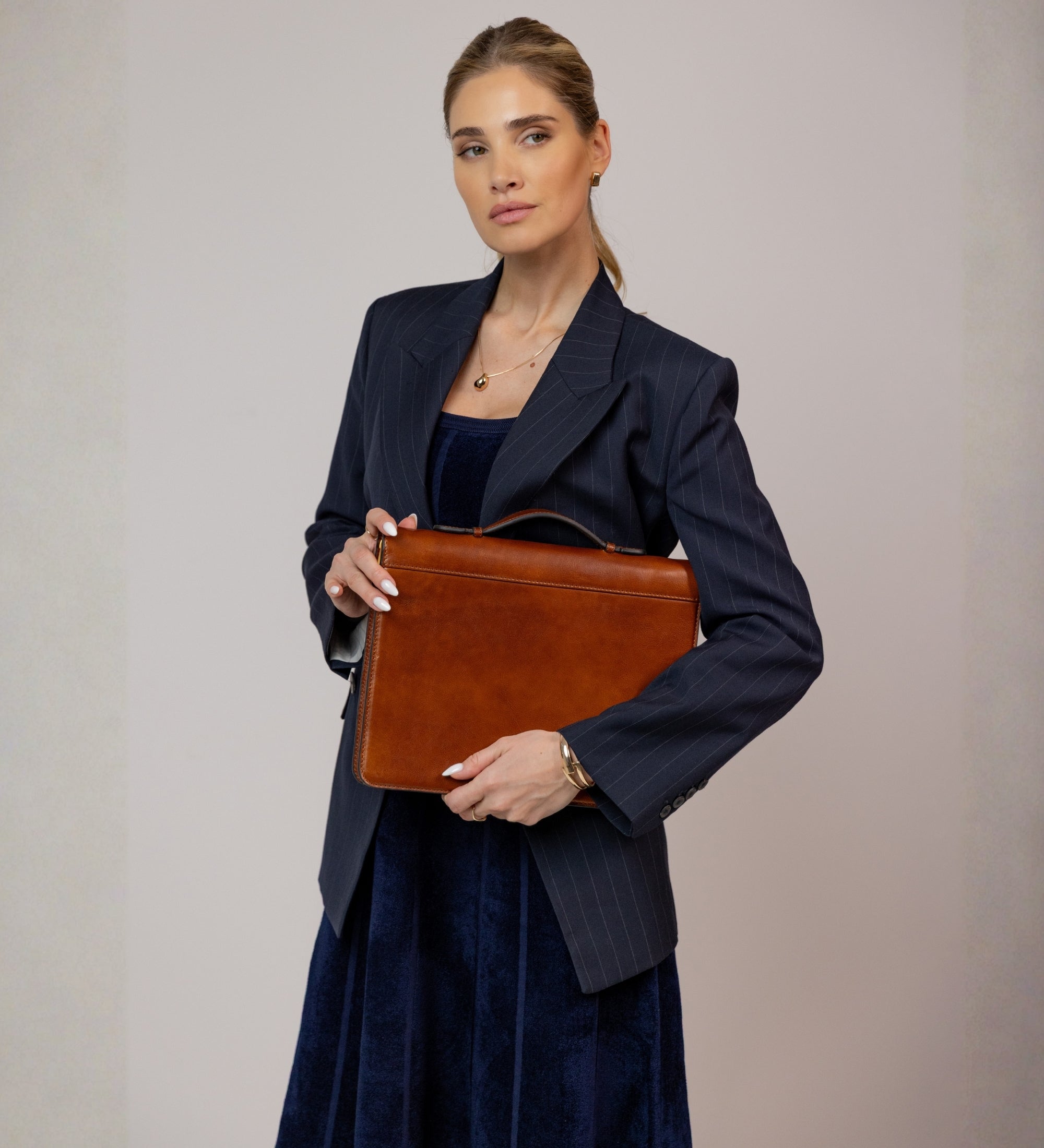 Porte-documents en cuir avec classeur pour femme Joy in the Morning