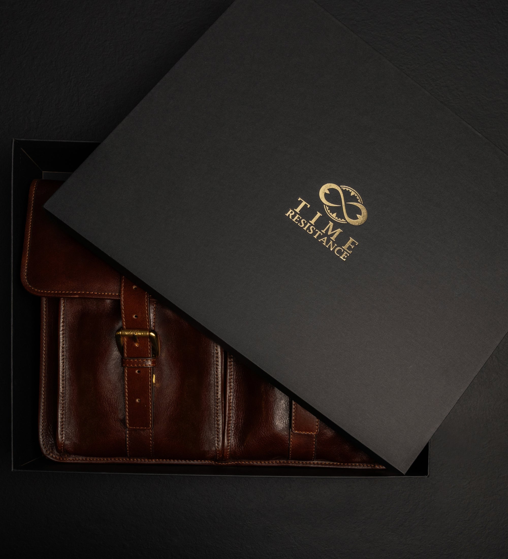 Cartable en cuir The Time Machine