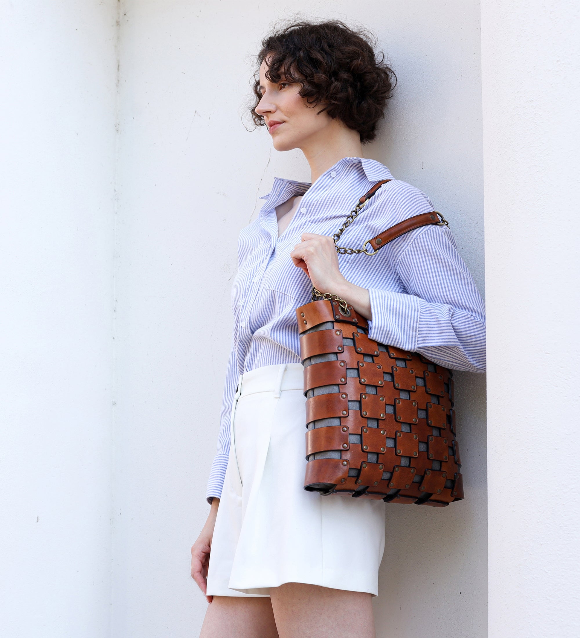 Sac cabas en cuir pour femme Jeanne d'Arc