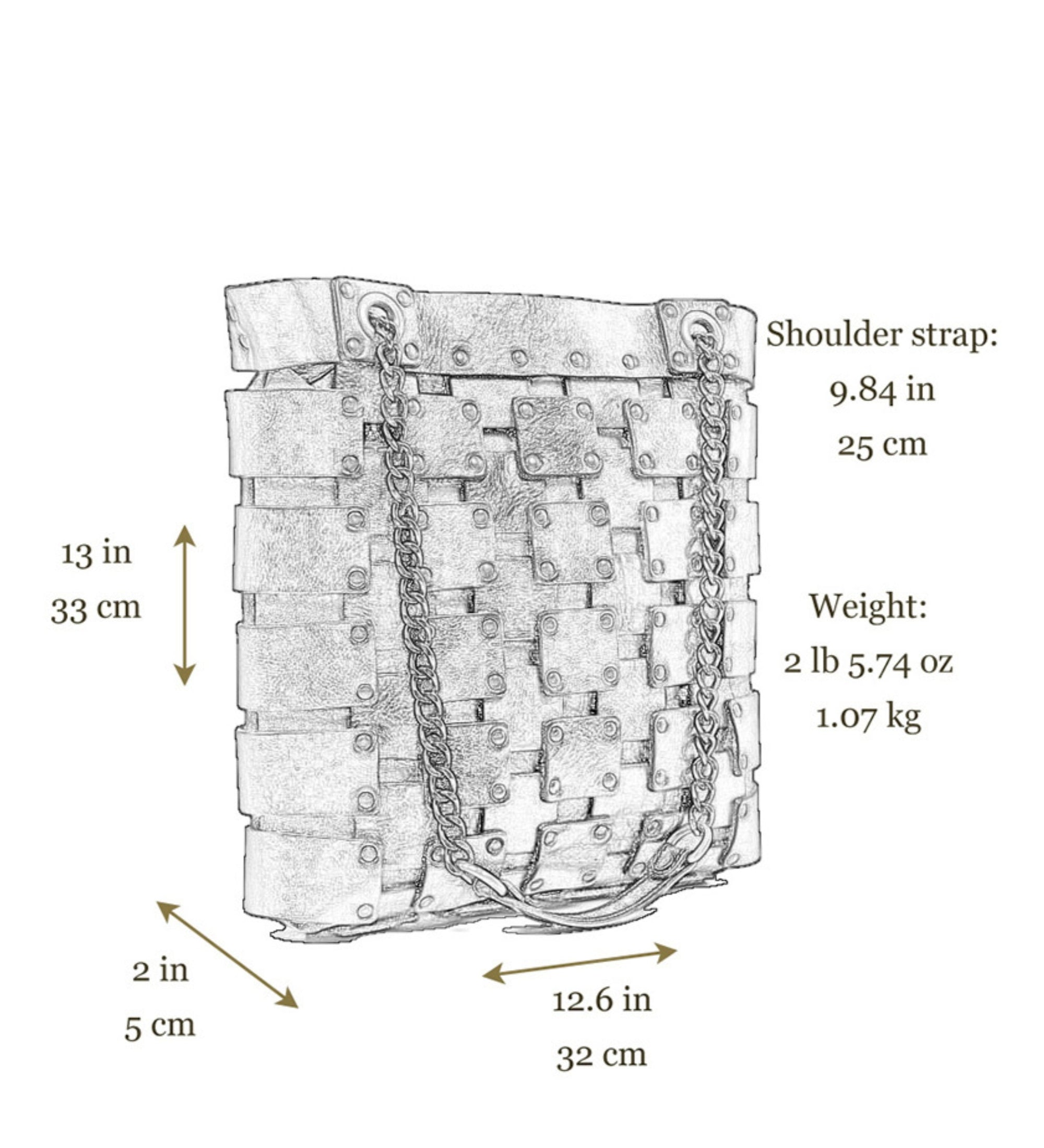 Sac cabas en cuir pour femme Jeanne d'Arc
