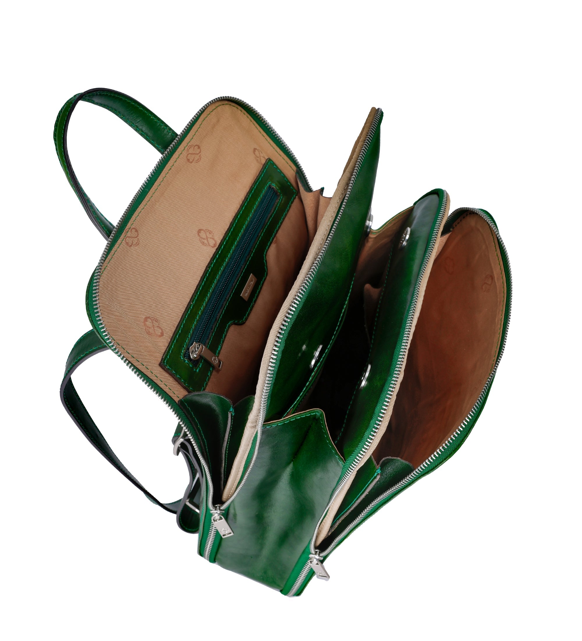 Sac à dos convertible à bandoulière en cuir pour femme Clarissa