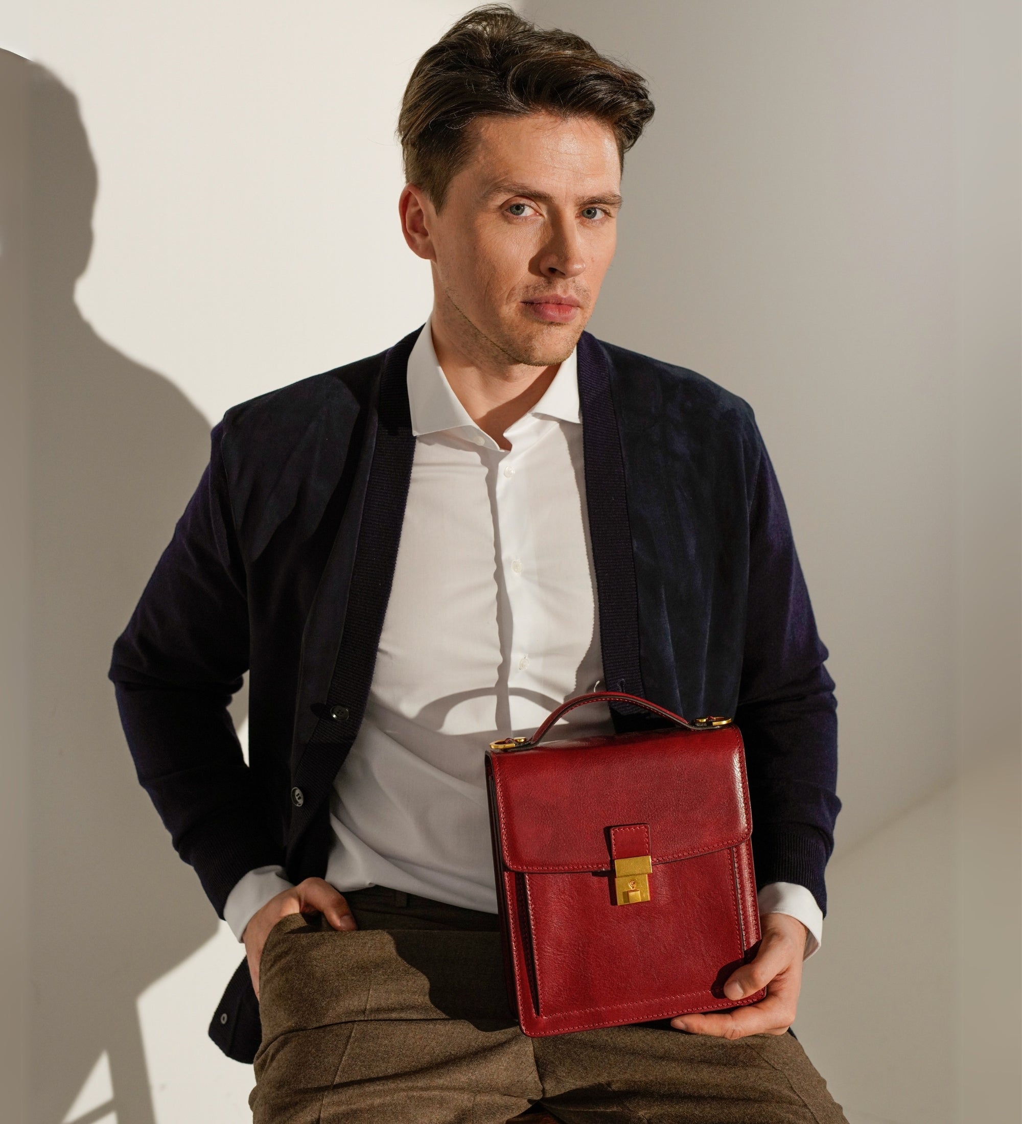 Petite mallette en cuir Walden