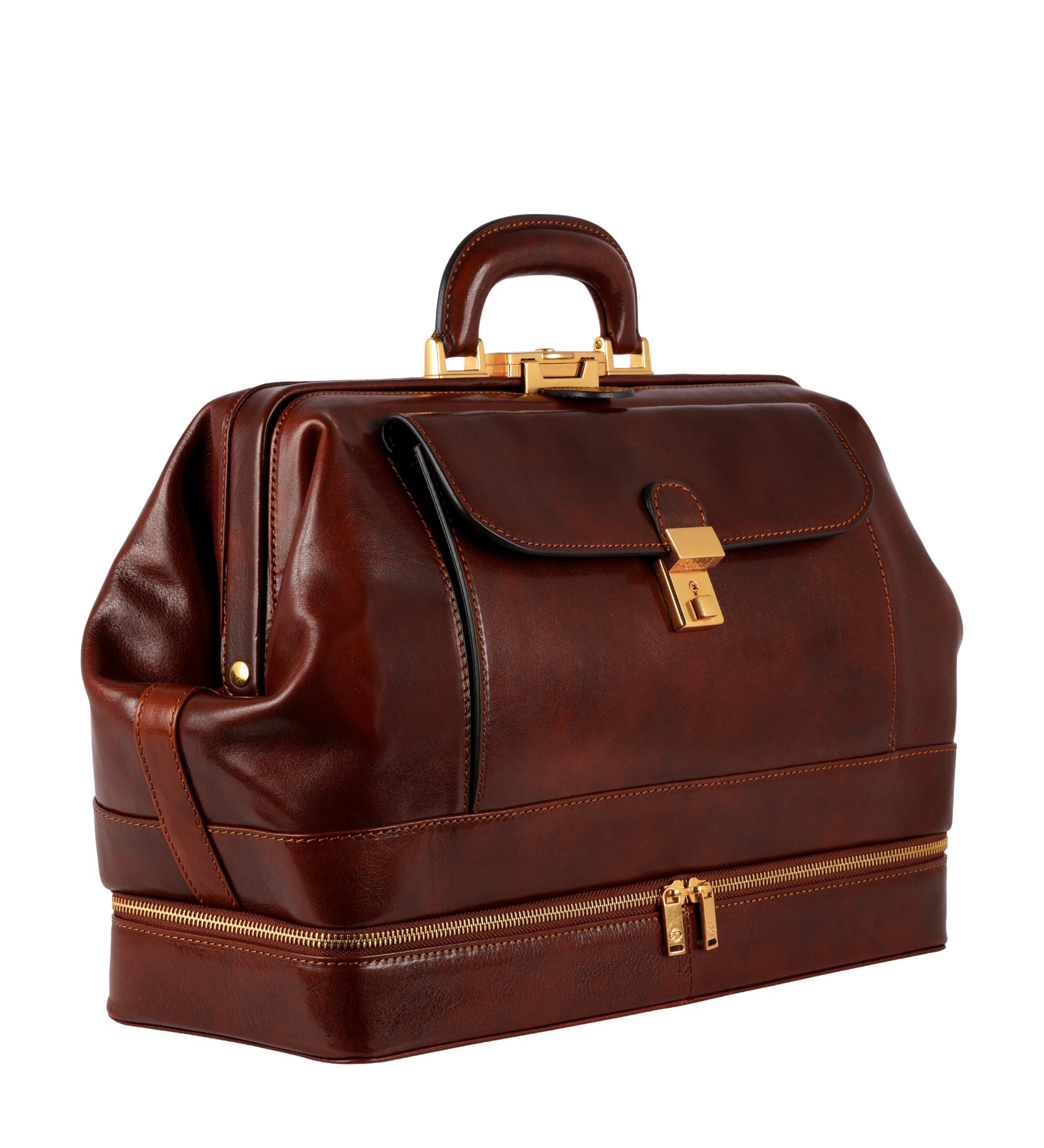 Grand sac de docteur en cuir italien The Master and Margarita