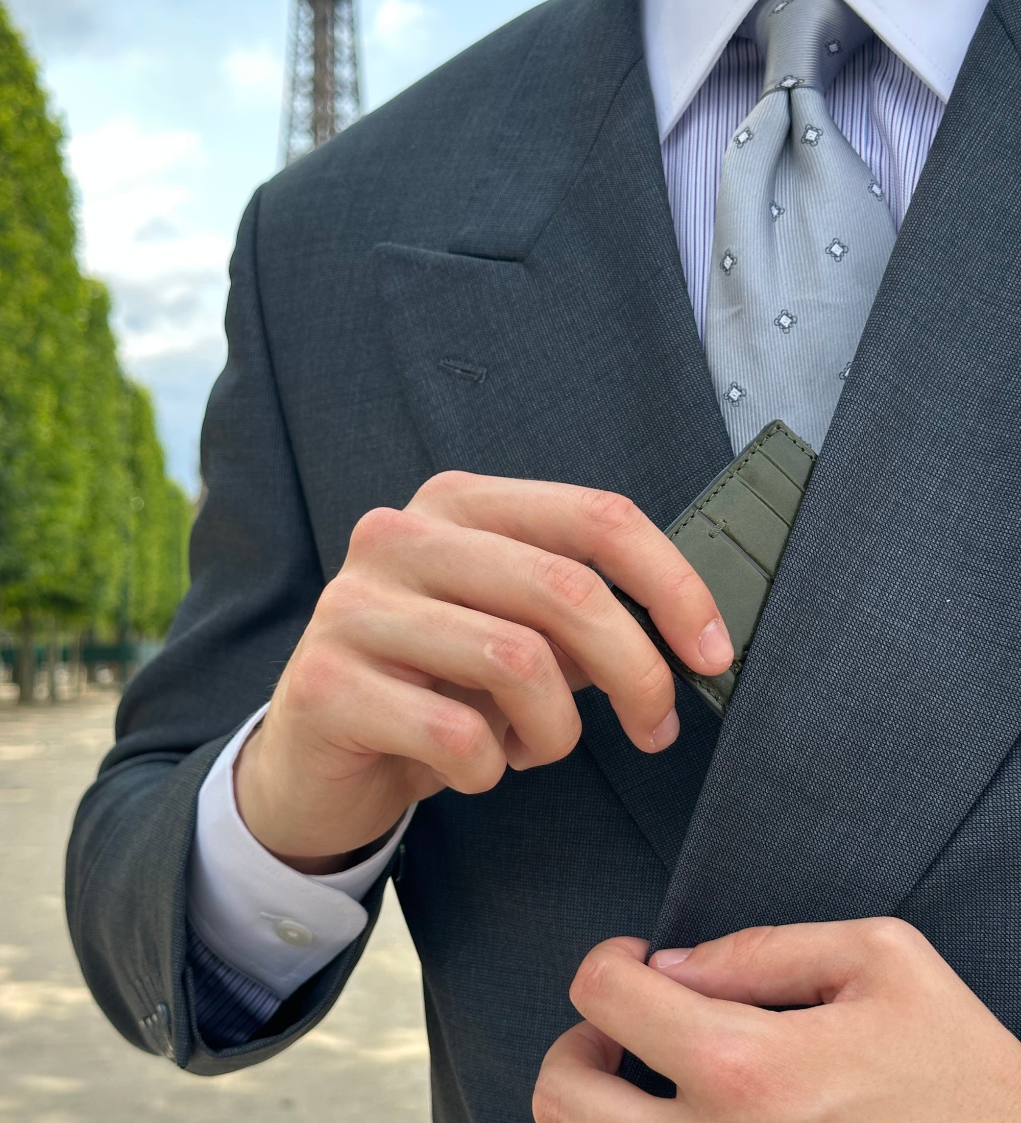 Porte-cartes en cuir Fireflies