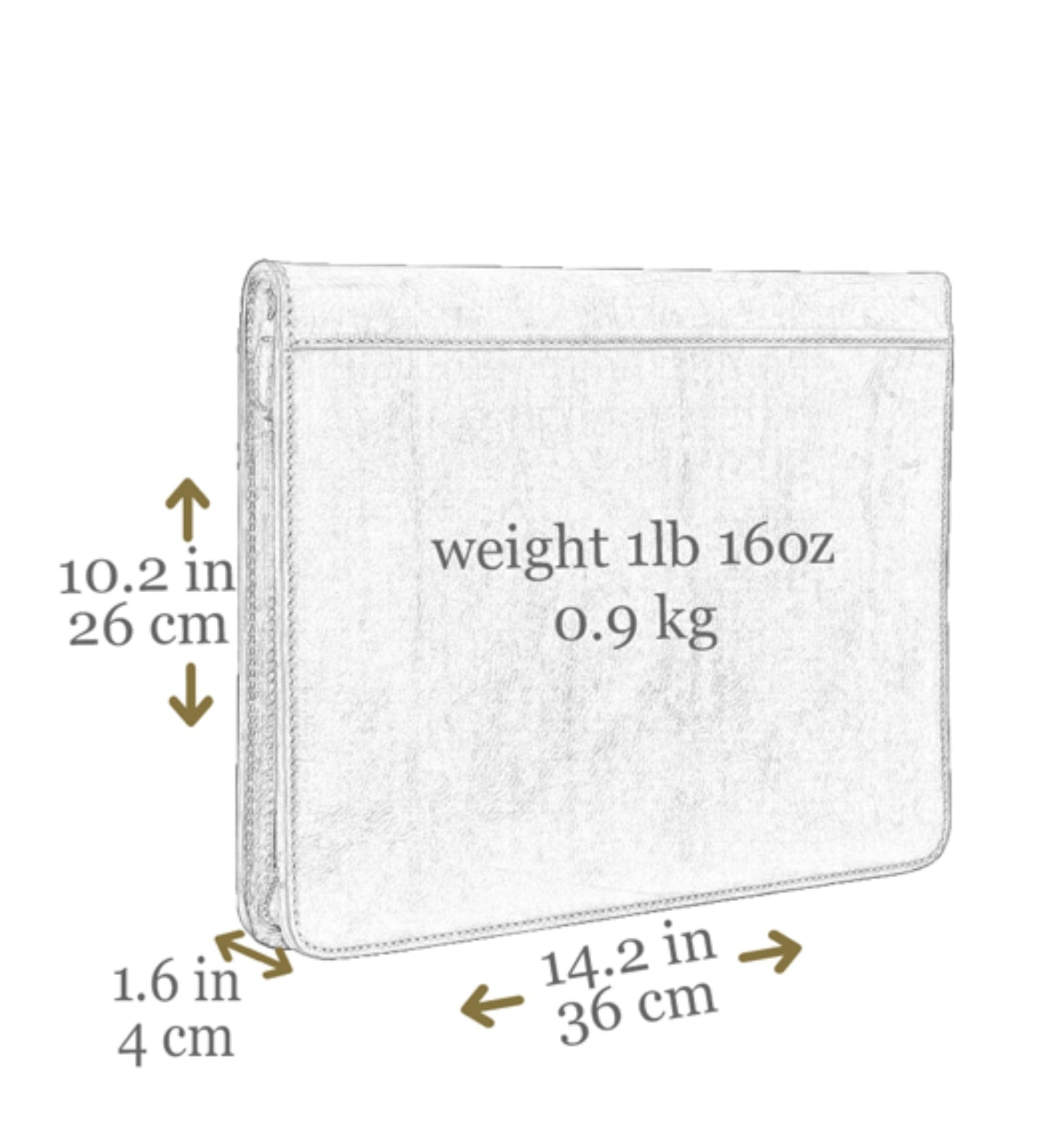 Porte-documents organiseur A4 en cuir pour femme Candide