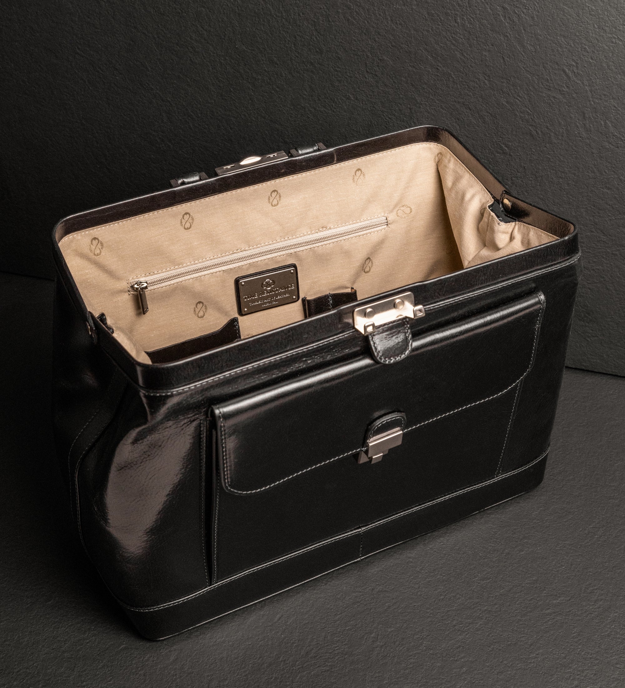 Grand sac de docteur en cuir italien pour femme Hamlet
