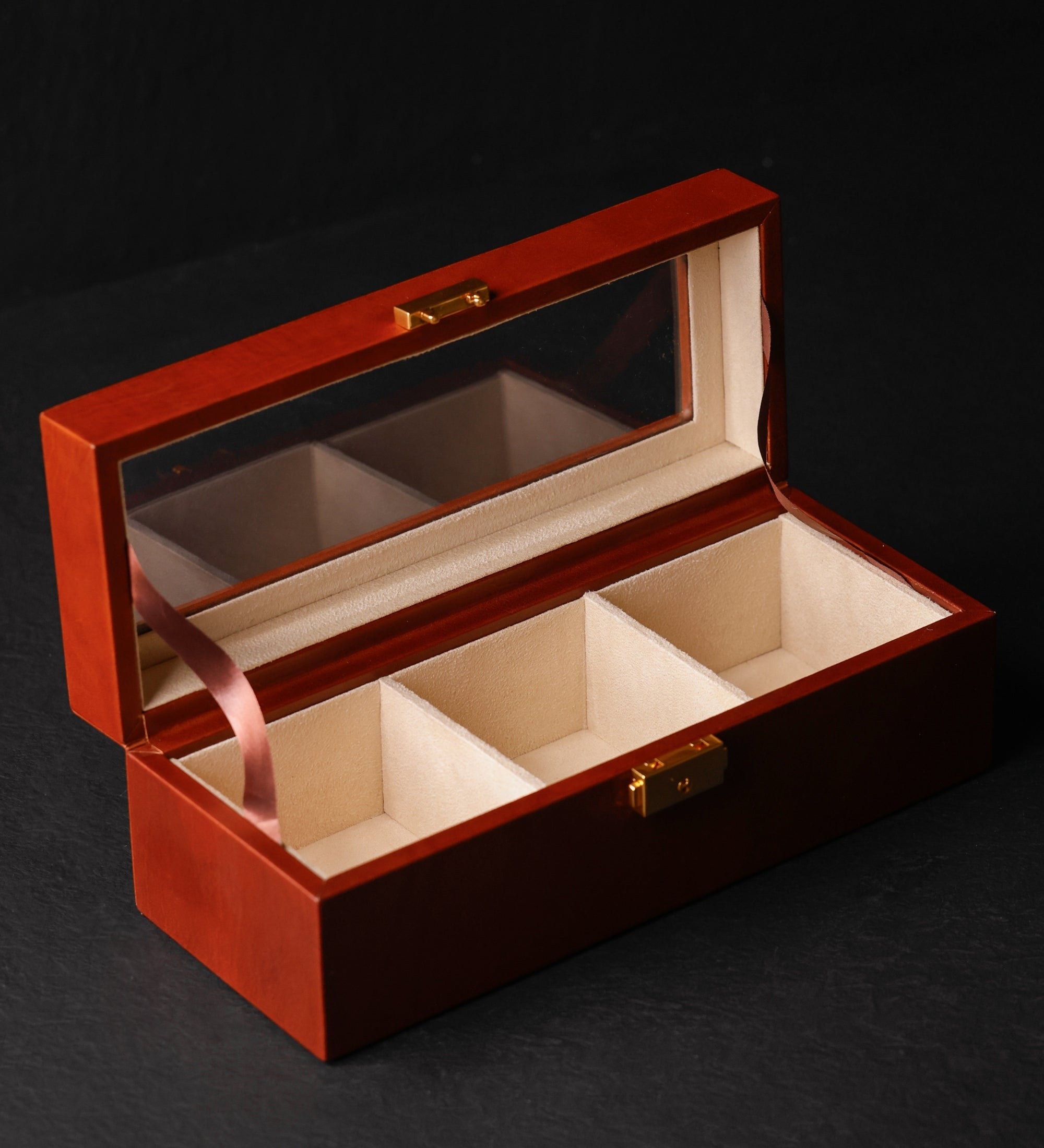 Boîte à montres, organiseur de montres en cuir Silence