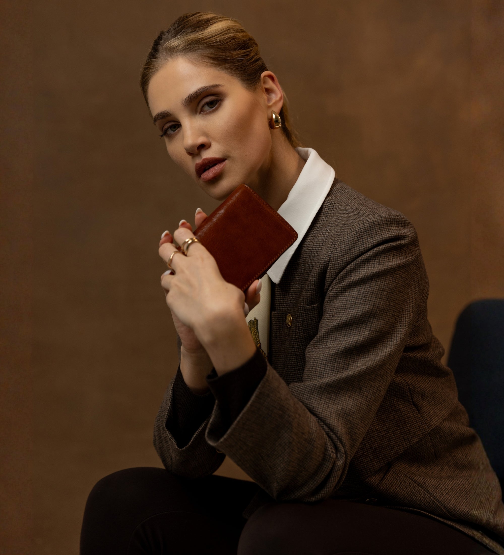 Petit porte-passeport en cuir pour femme Gulliver's Travels