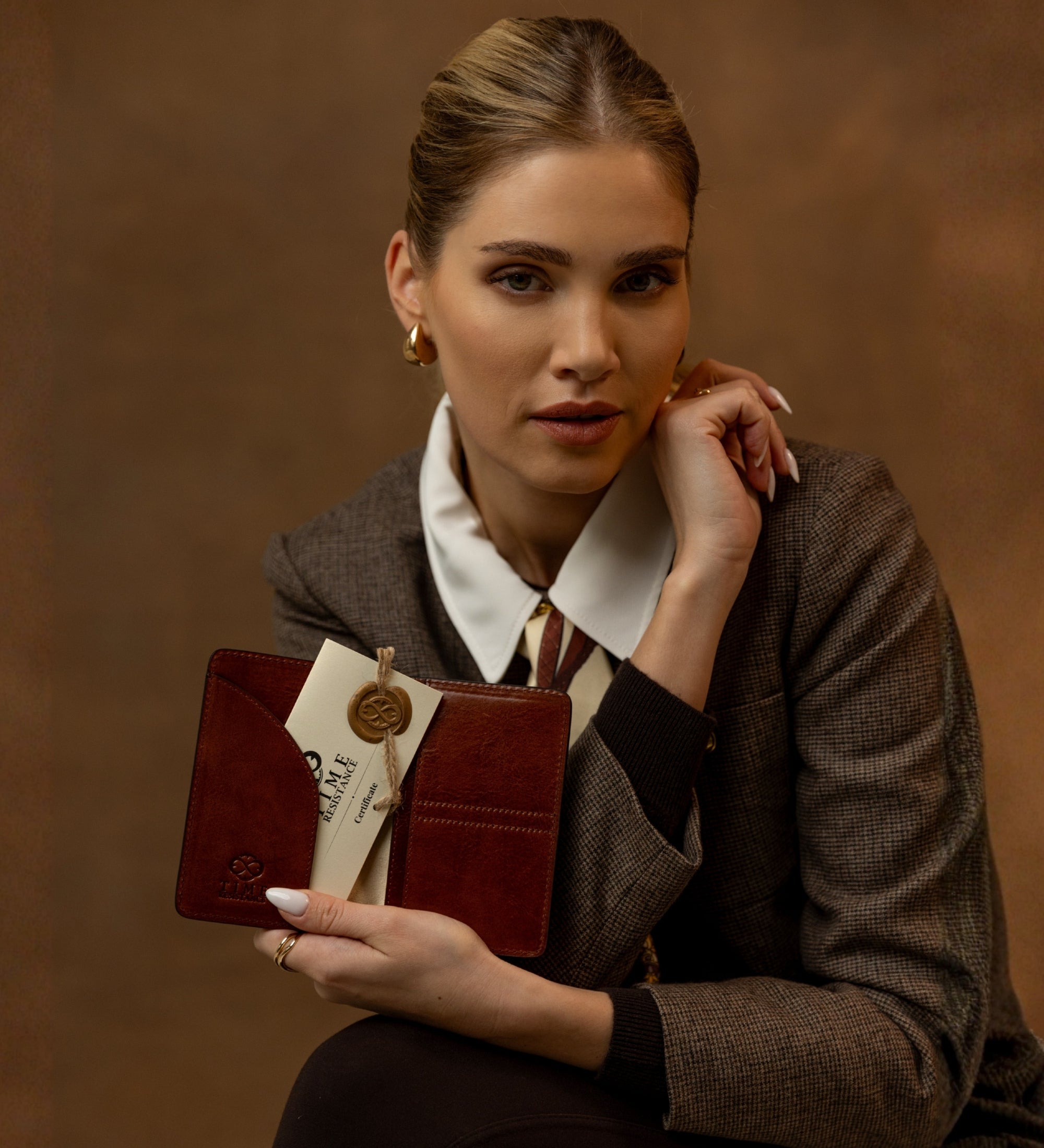 Petit porte-passeport en cuir pour femme Gulliver's Travels