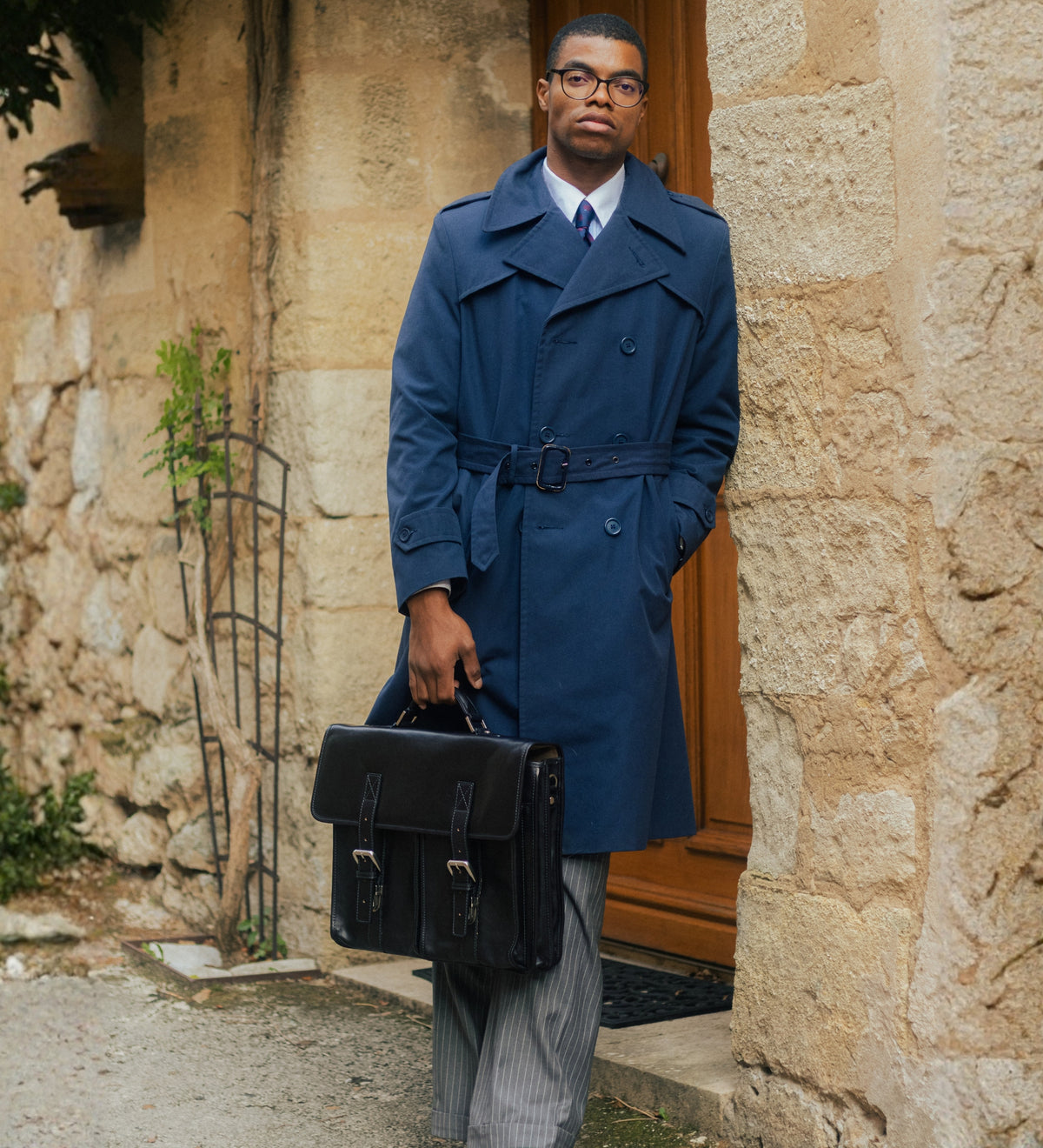 Cartable en cuir The Time Machine