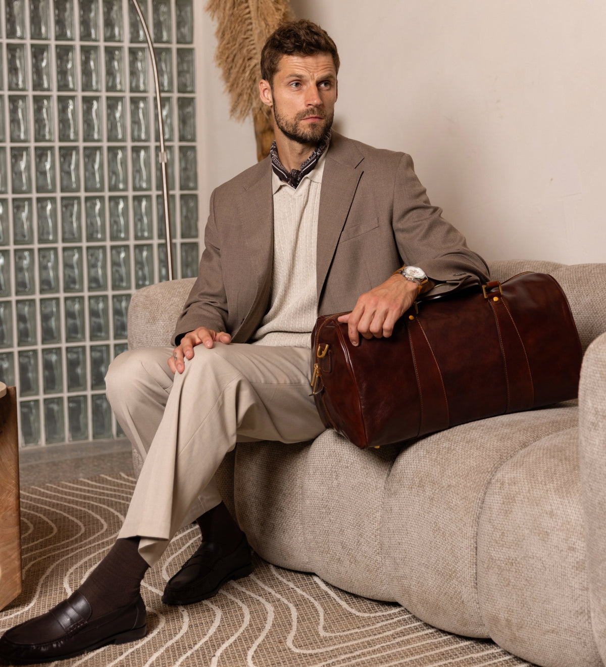Sac de voyage en cuir Wise Children