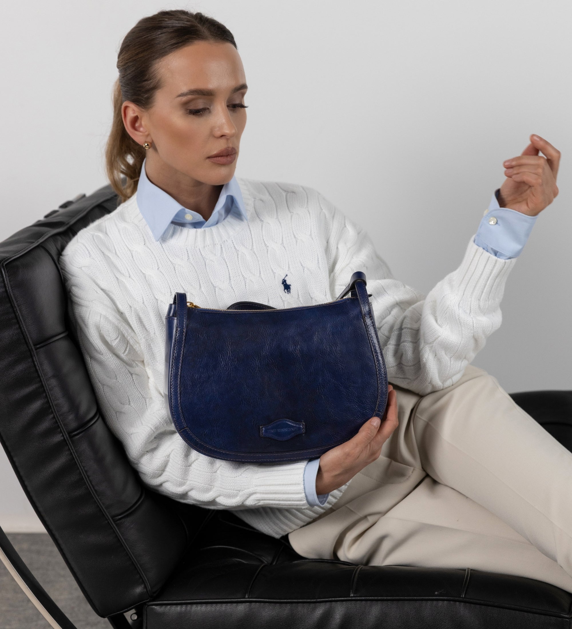 Sac Hobo pour femme en cuir pour femme La Noia