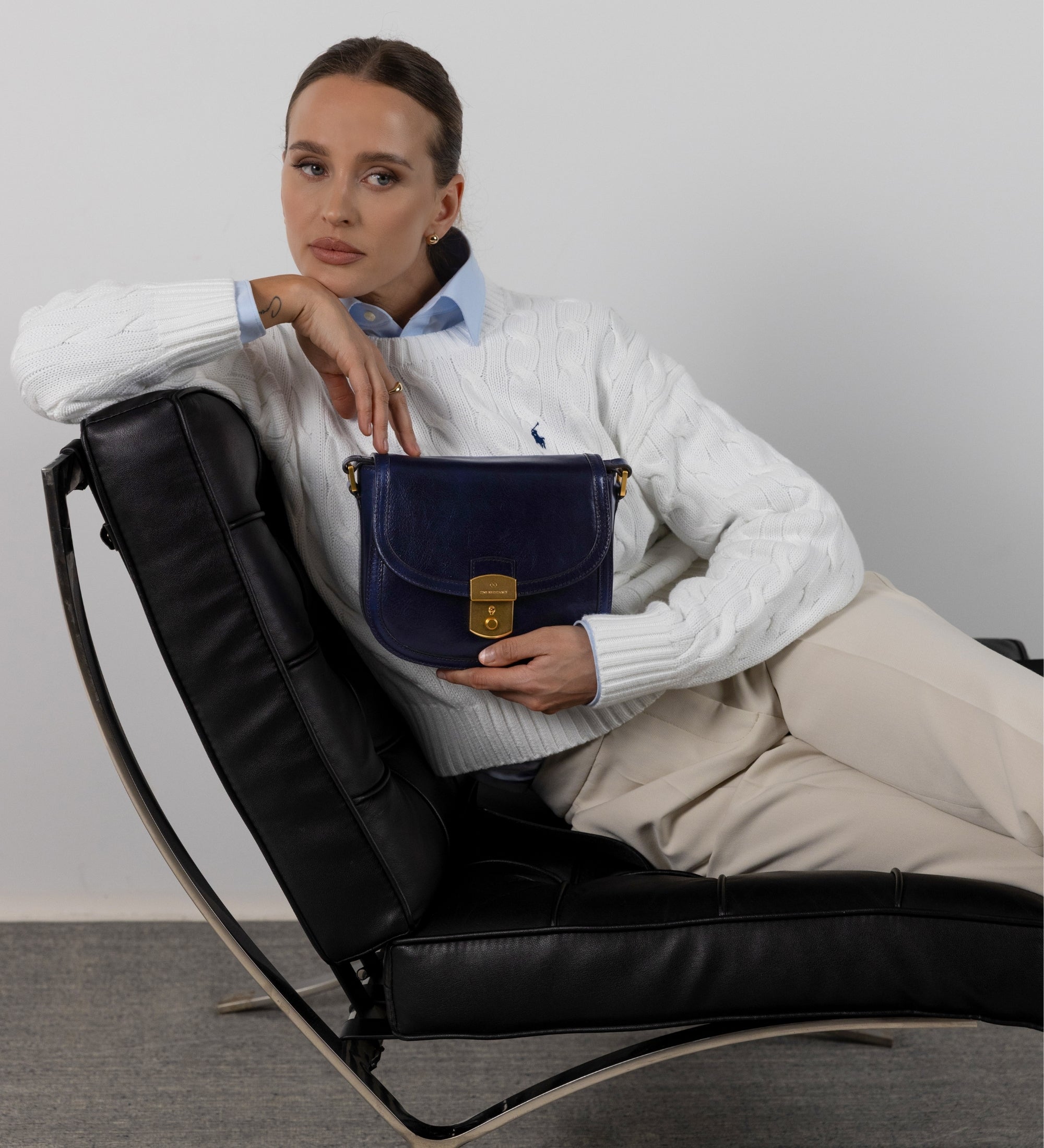 Sac selle en cuir pour femme Secrets