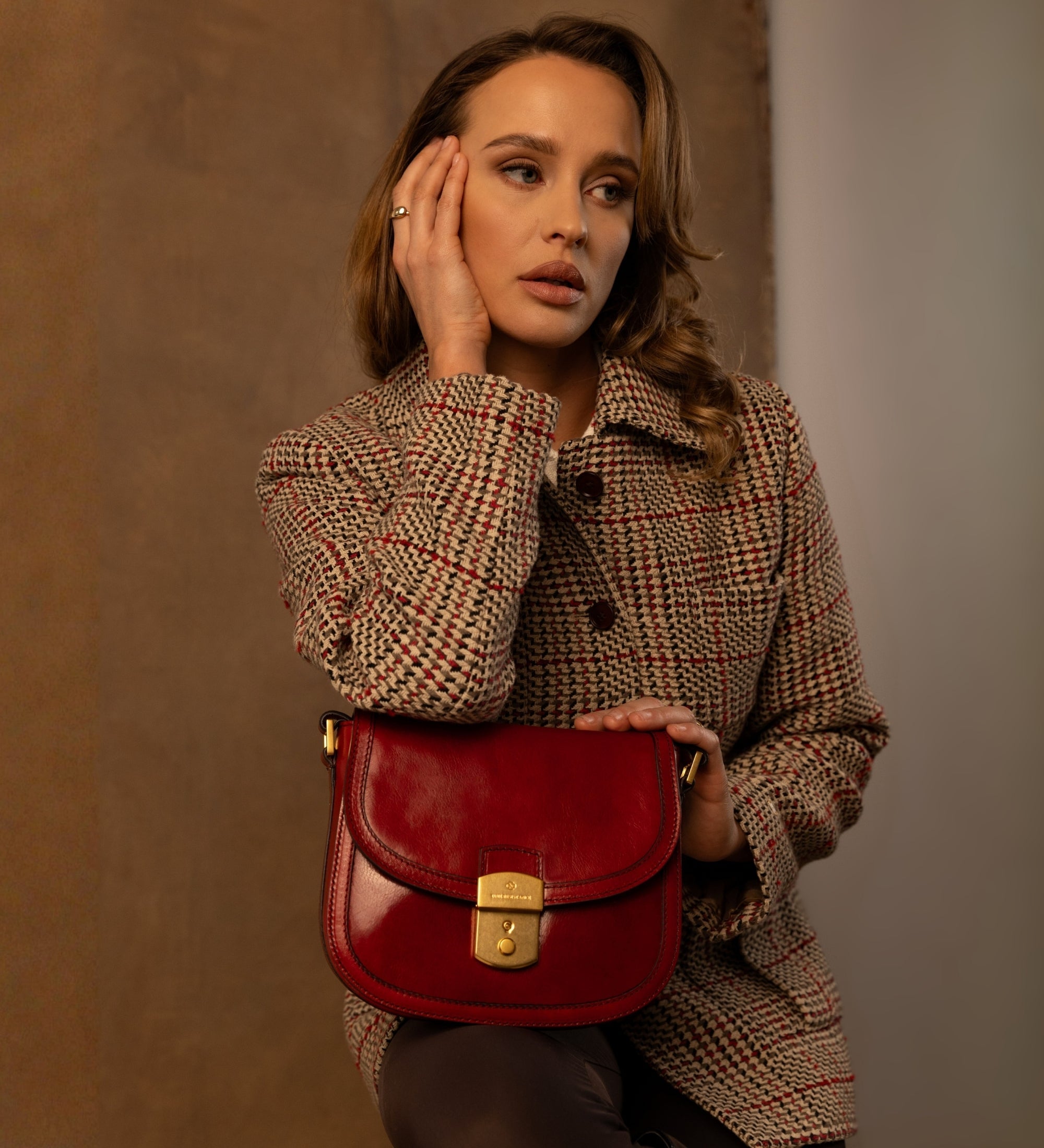 Sac selle en cuir pour femme Secrets