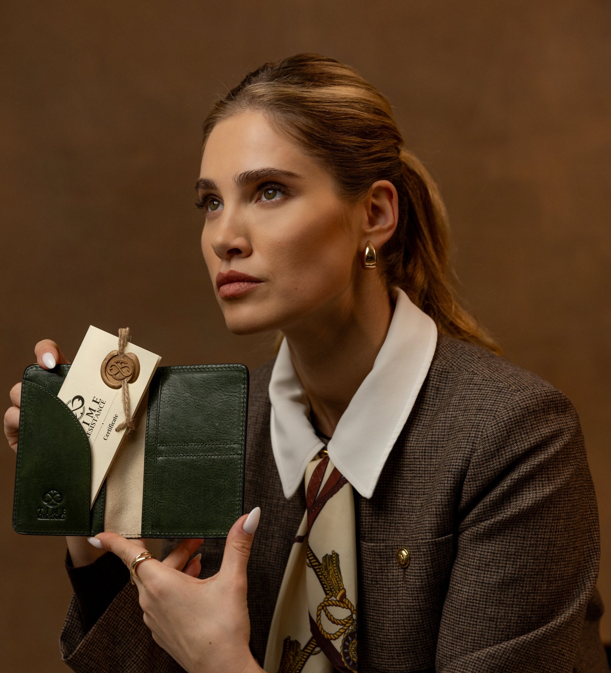 Petit porte-passeport en cuir pour femme Gulliver's Travels