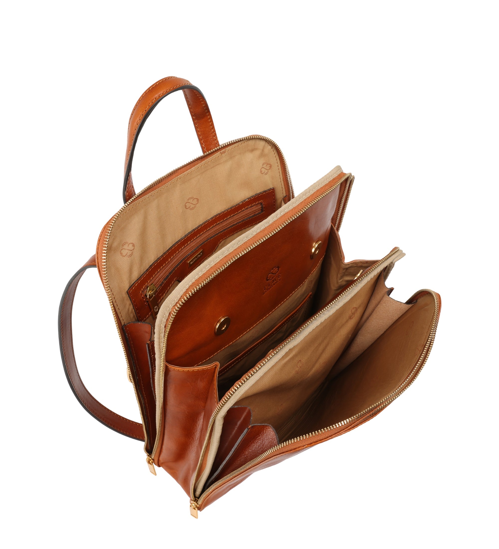 Sac à dos convertible à bandoulière en cuir pour femme Clarissa