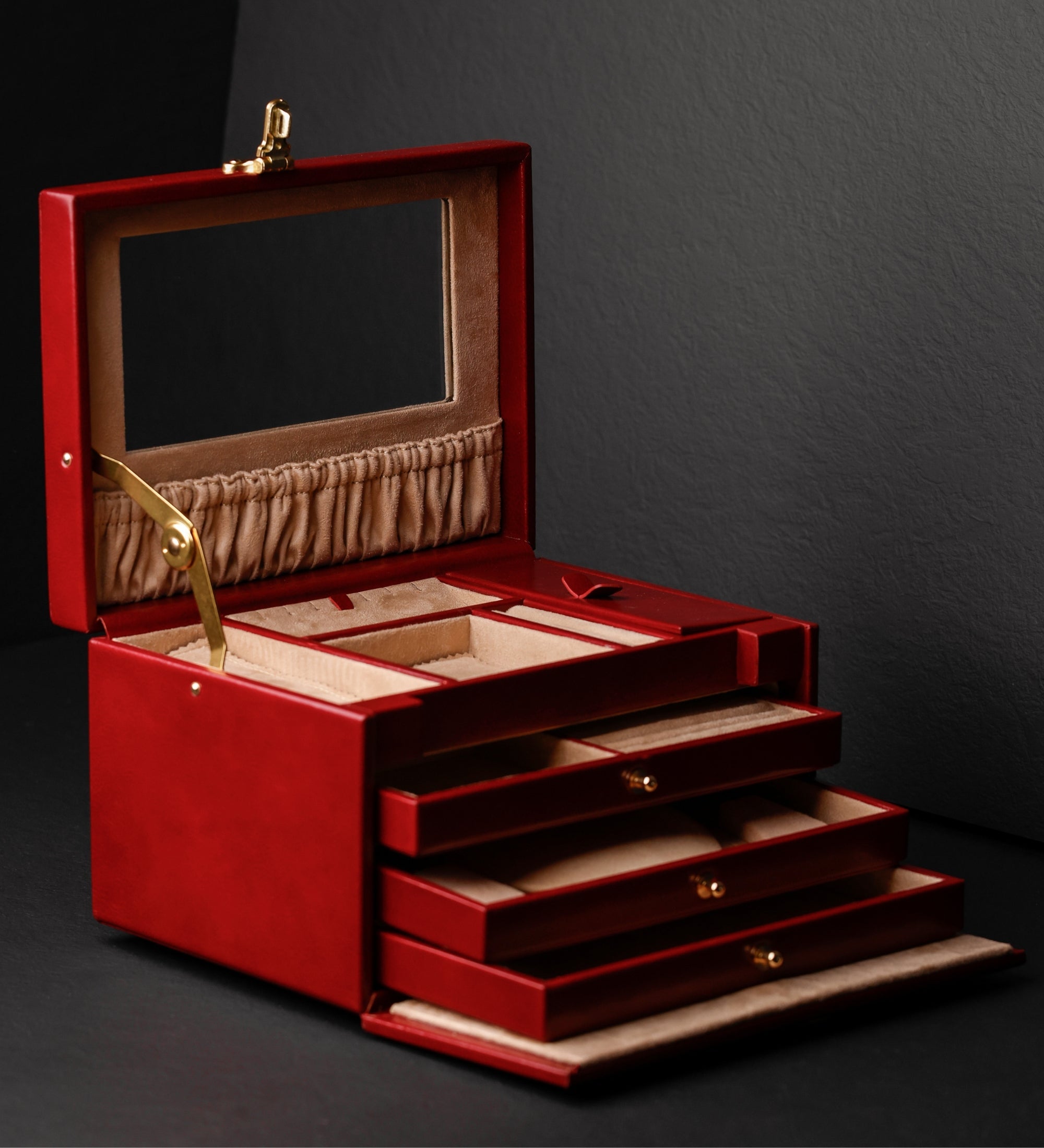 Grande boîte à bijoux en cuir pour femme The Portrait of a Lady