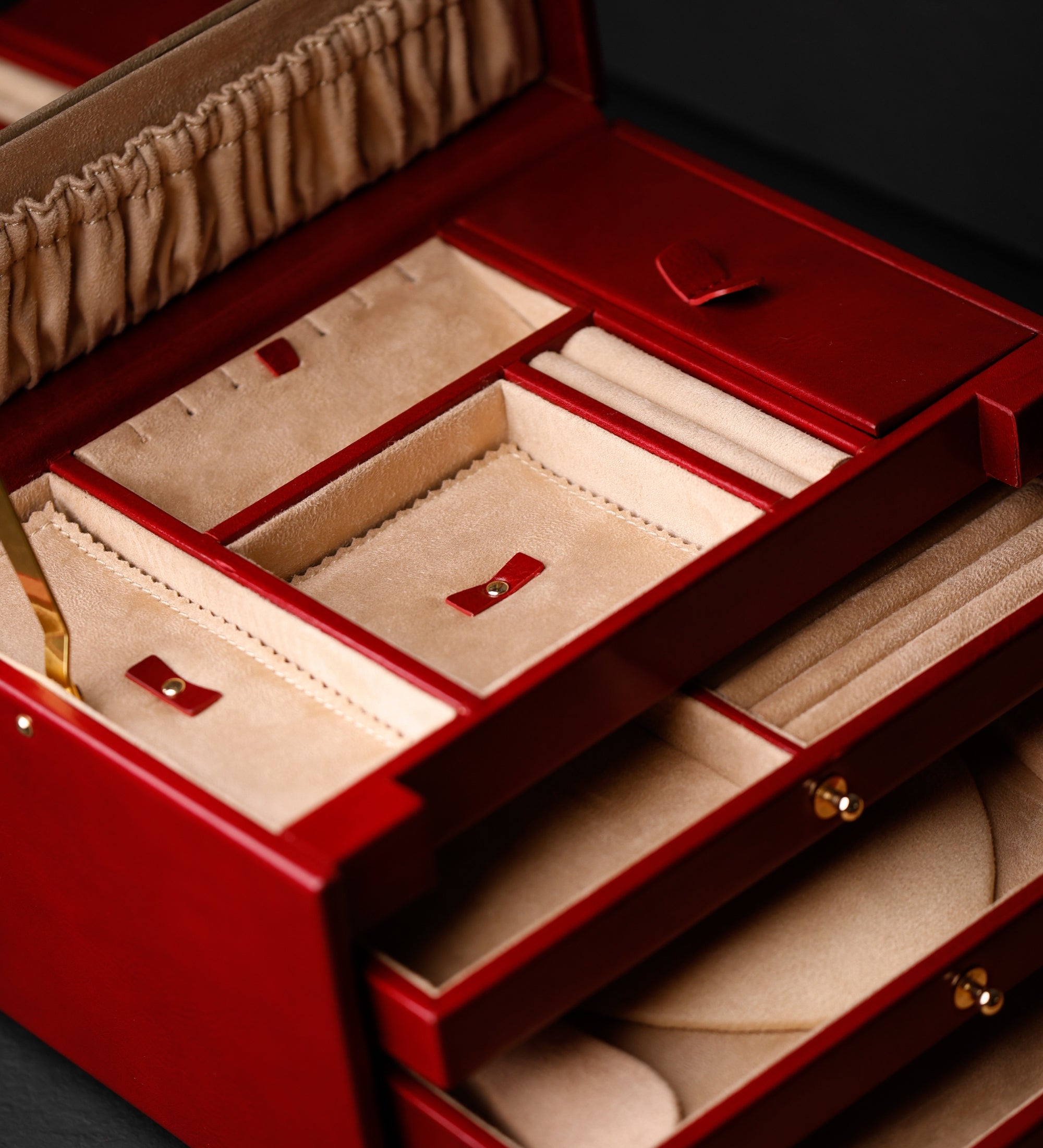 Grande boîte à bijoux en cuir pour femme The Portrait of a Lady