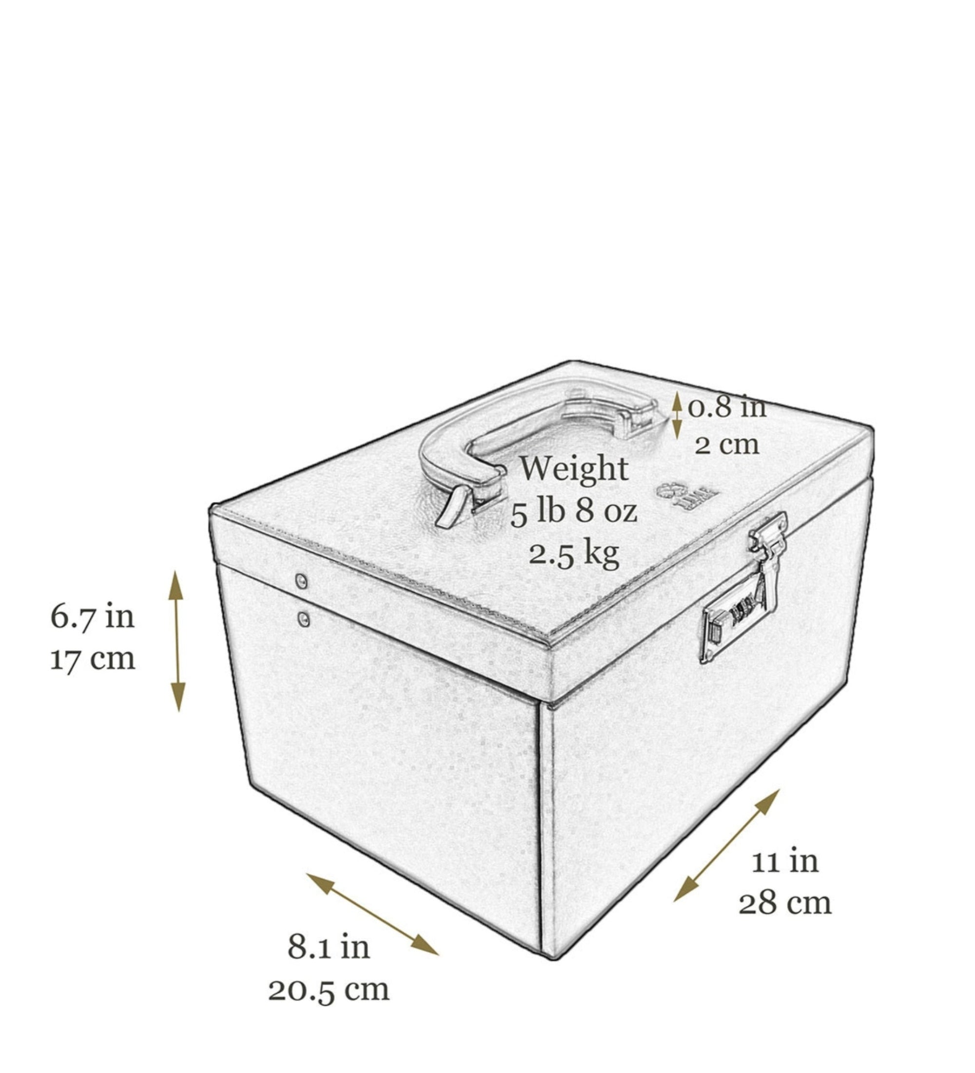 Grande boîte à bijoux en cuir pour femme The Portrait of a Lady