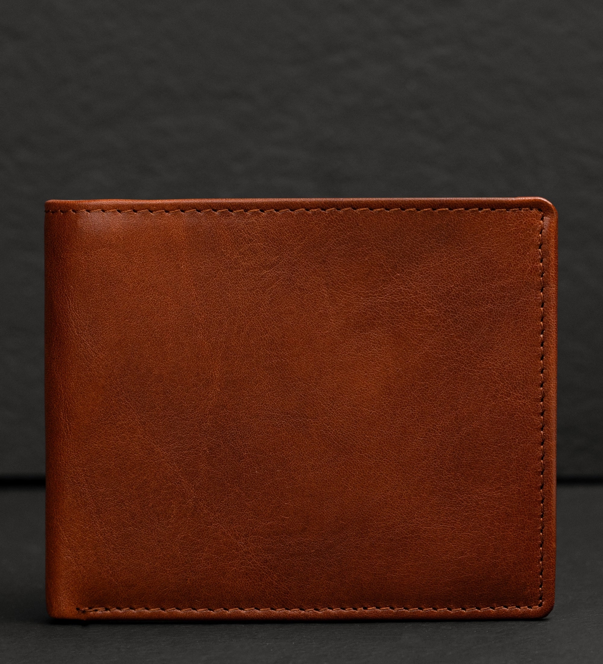 Portefeuille à deux volets en cuir Daniel