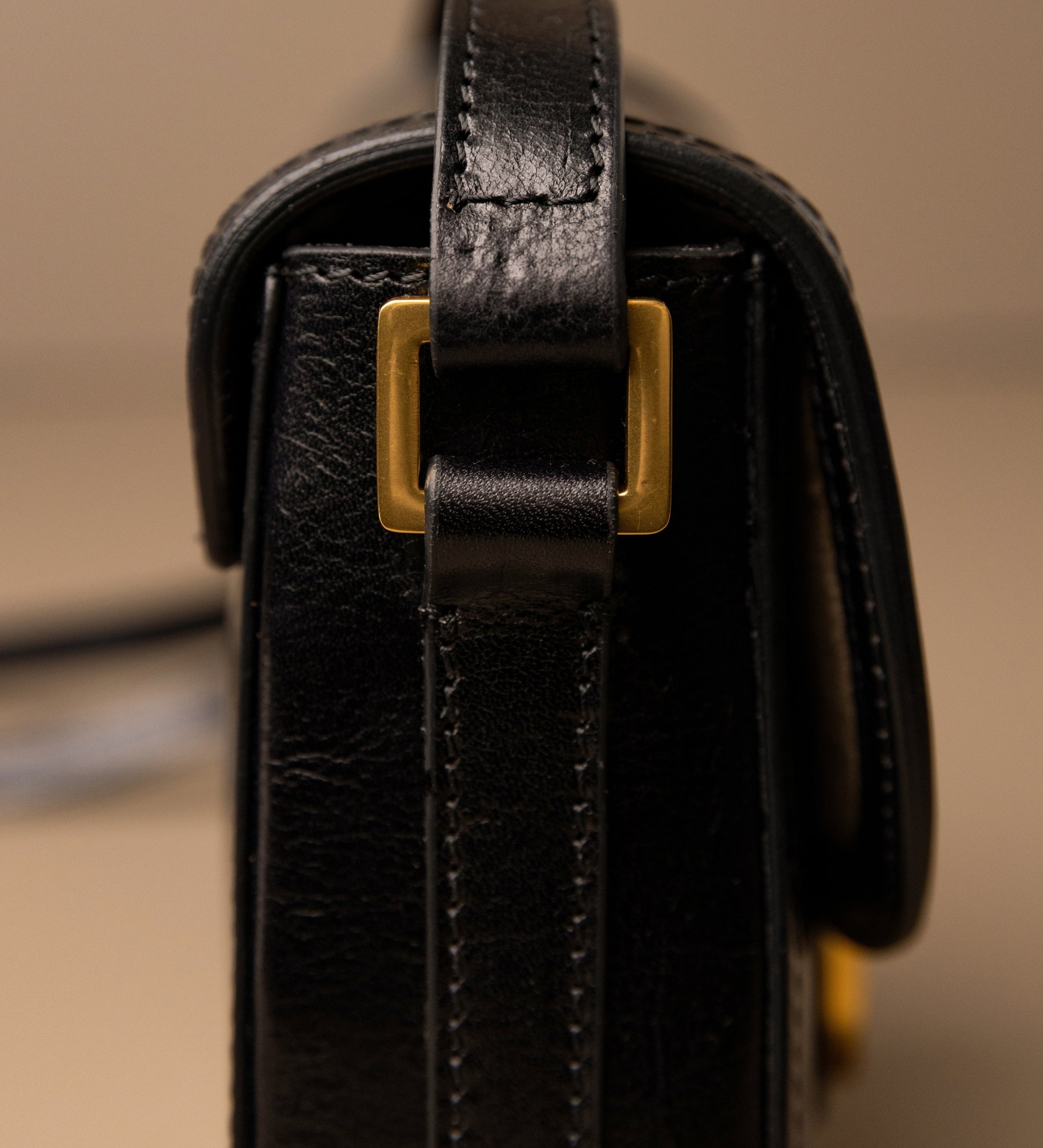 Sac à bandoulière selle en cuir pour femme Villette