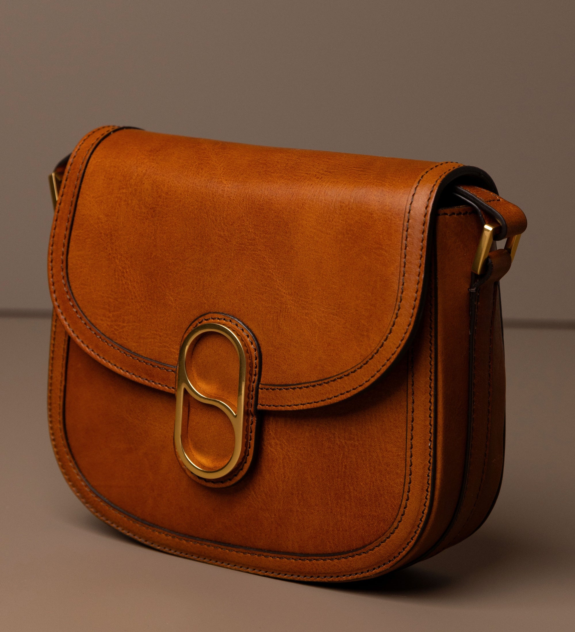 Sac à bandoulière selle en cuir pour femme Villette