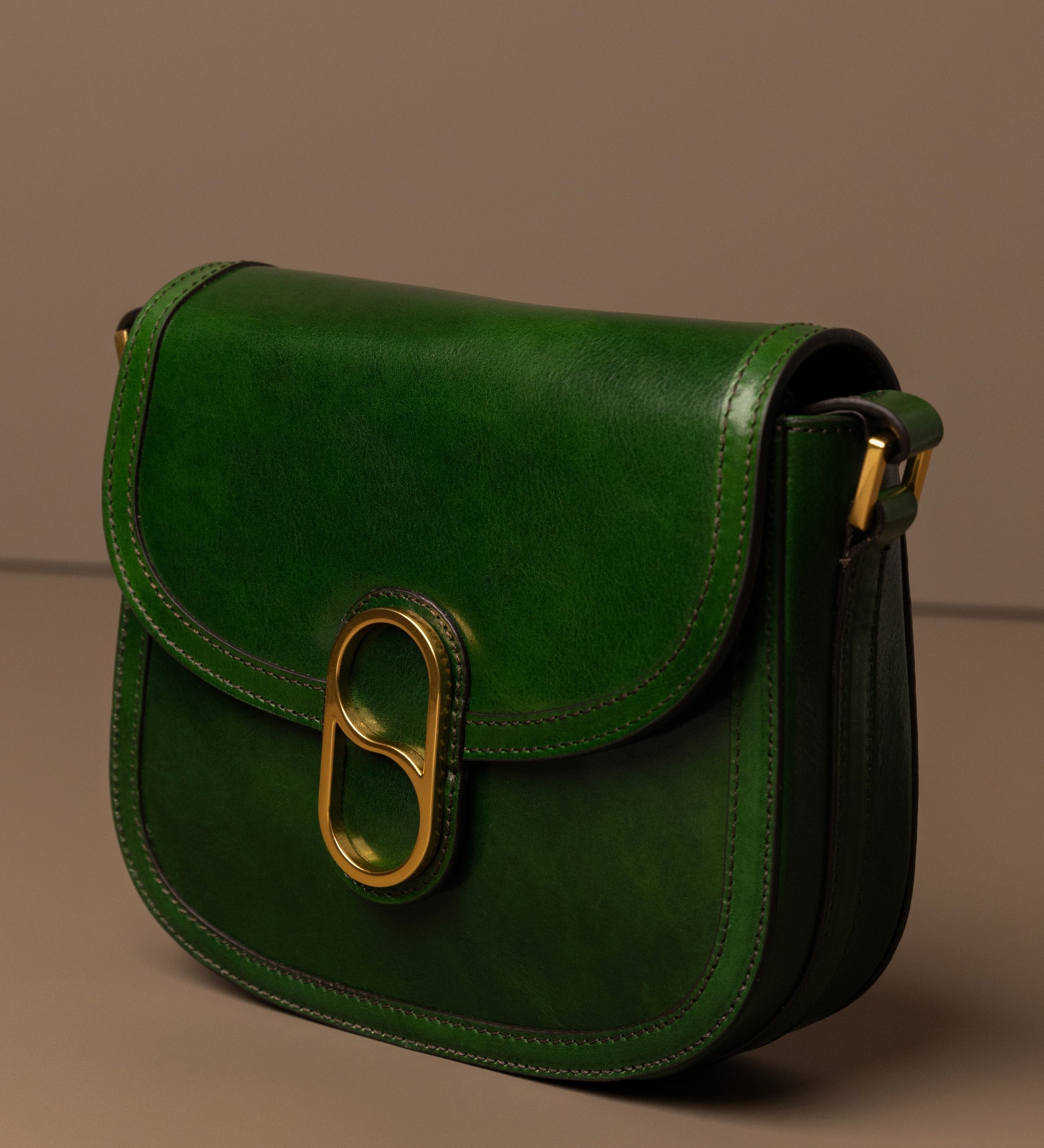 Sac à bandoulière selle en cuir pour femme Villette