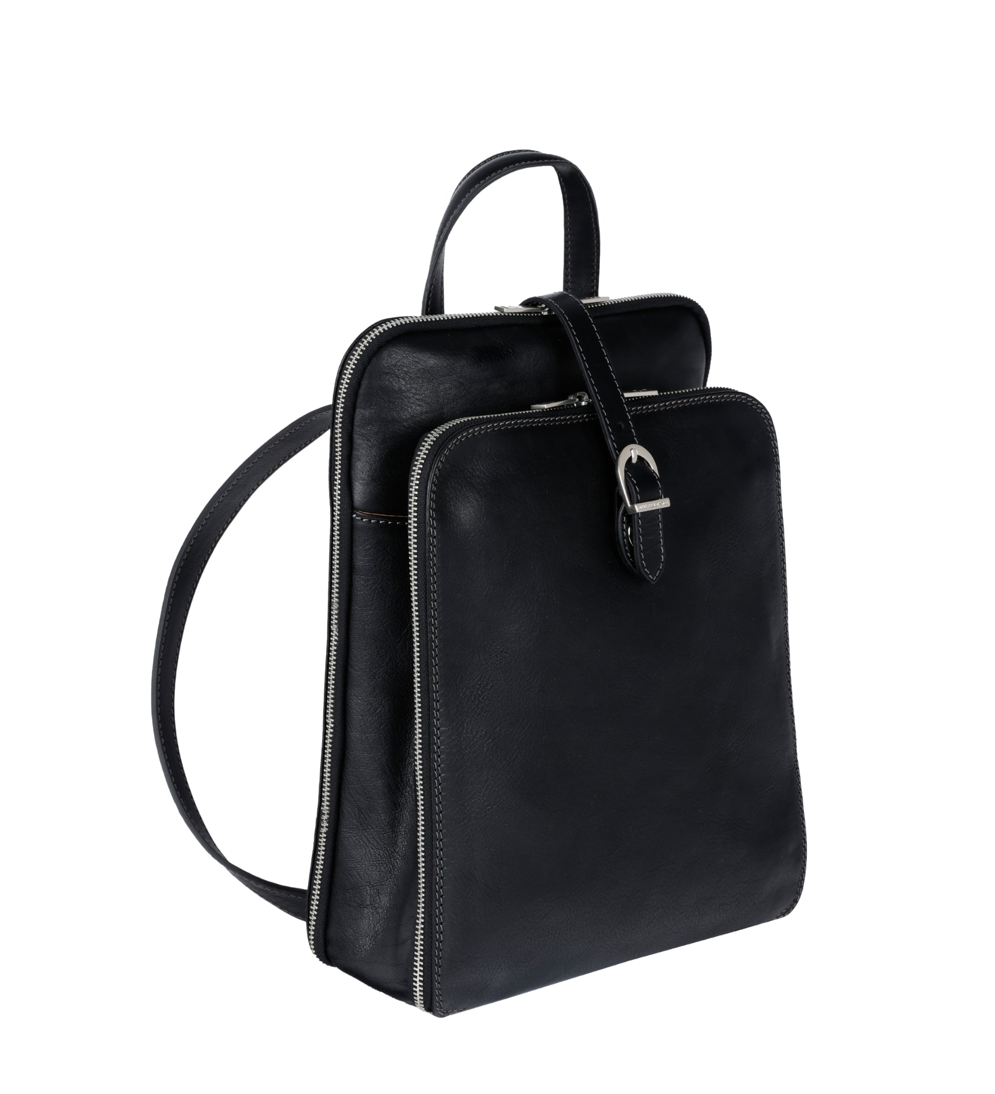 Sac à dos convertible à bandoulière en cuir pour femme Clarissa