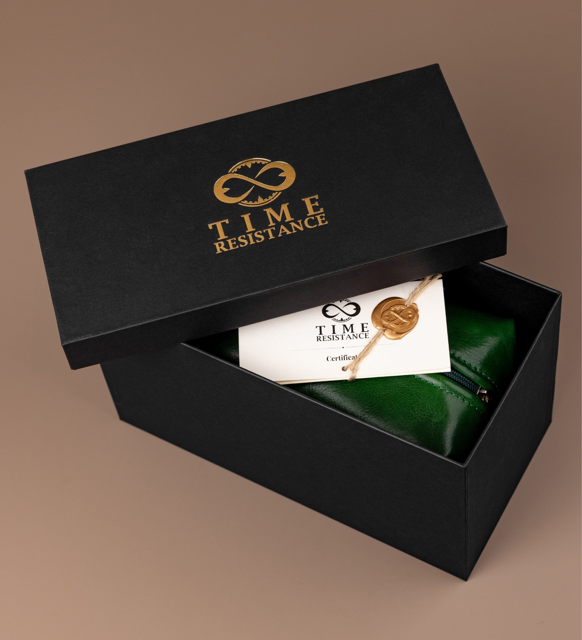 Trousse de toilette en cuir Four Past Midnight