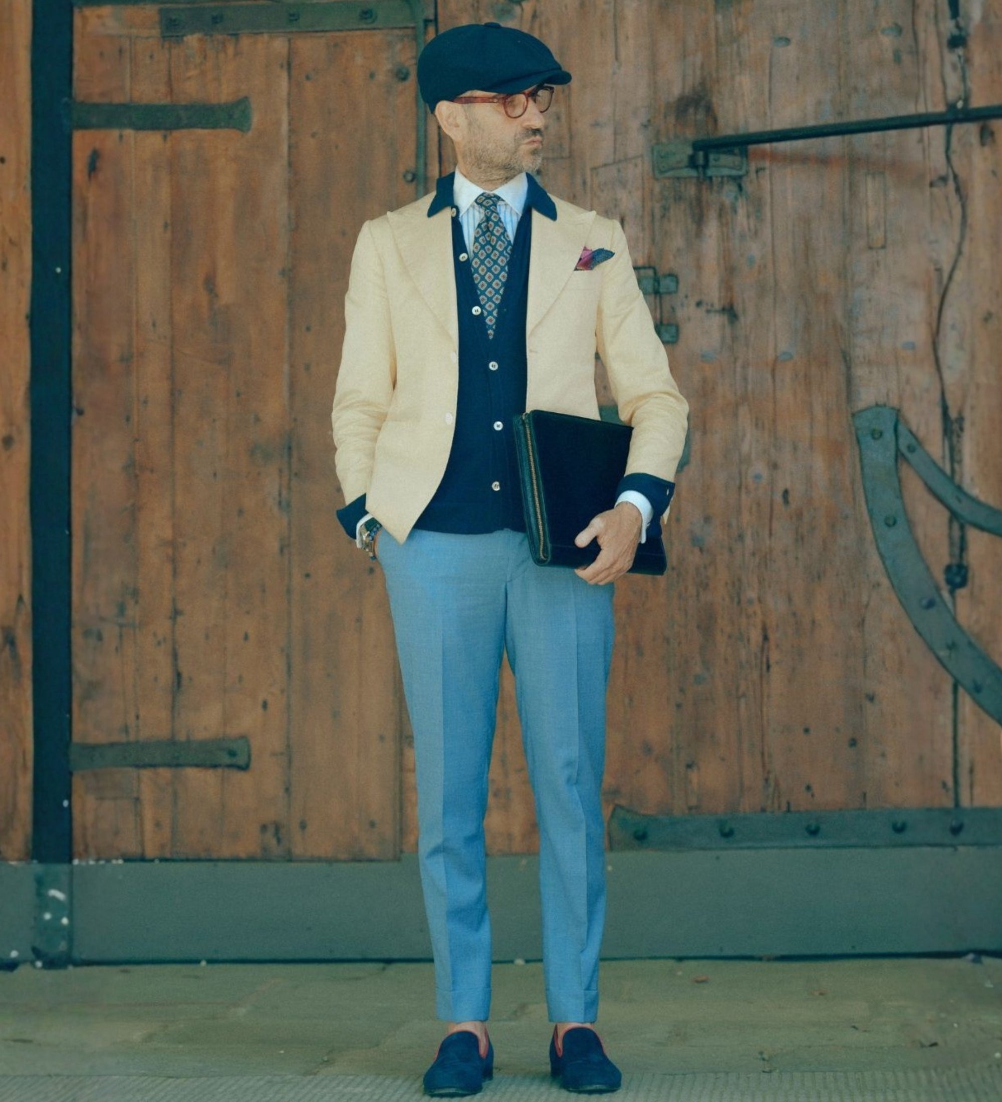 Porte-documents organiseur A4 en cuir Candide