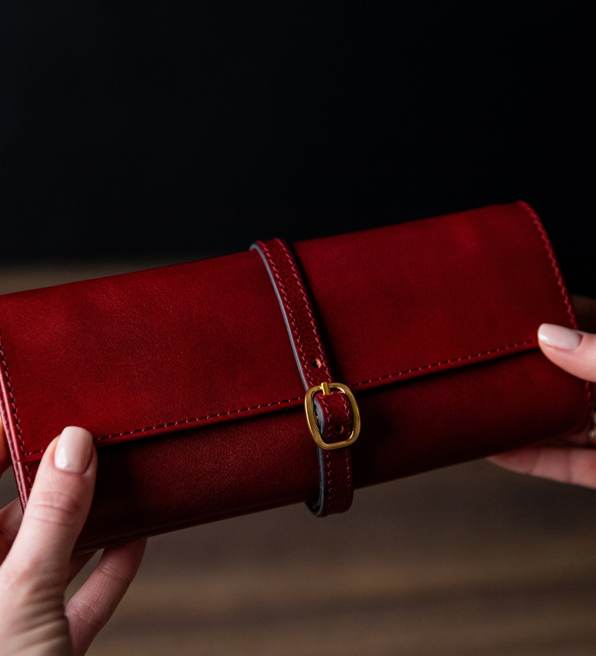 Étui à bijoux de voyage en cuir pour femme Madame Bovary