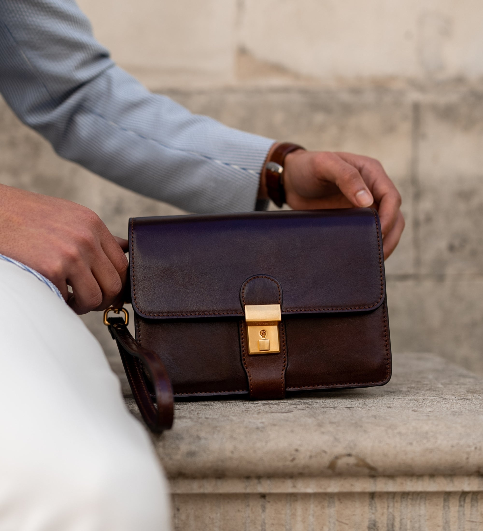 Pochette en cuir The Maltese Falcon