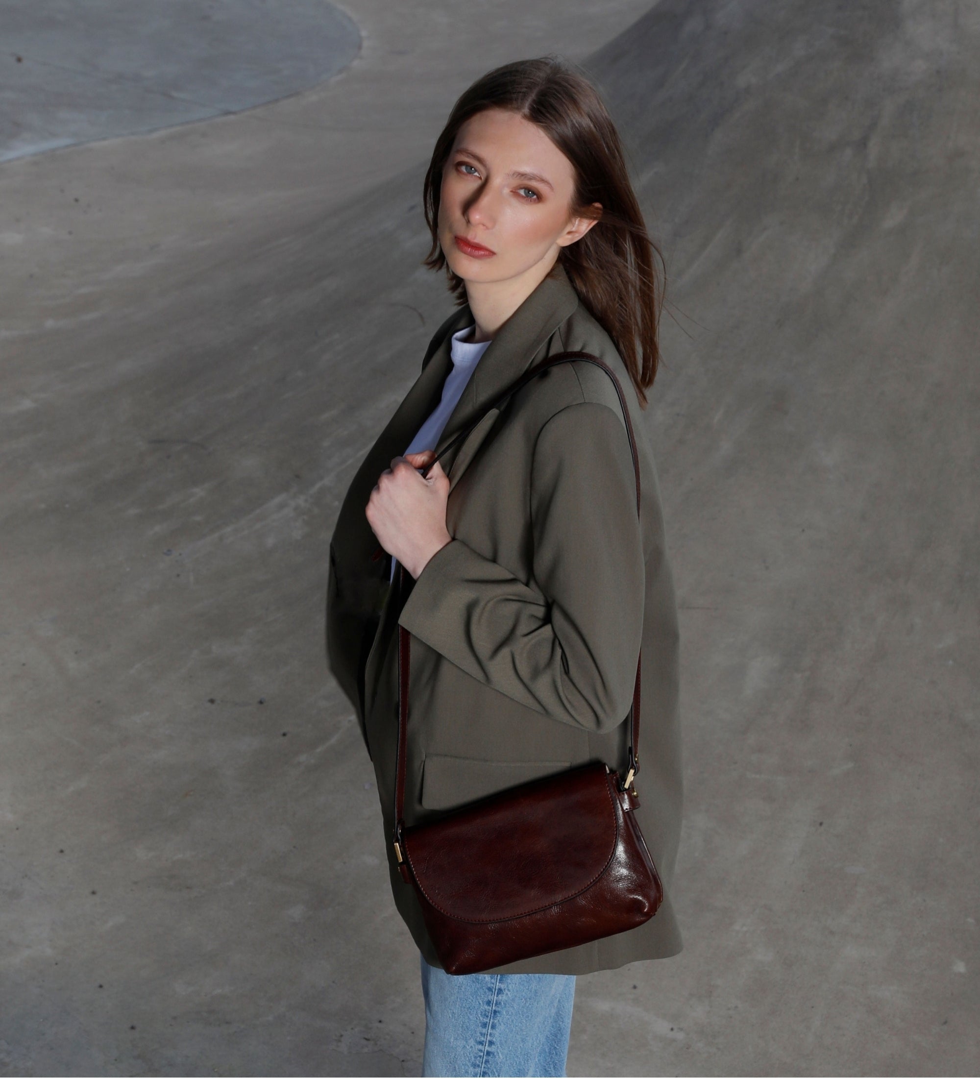 Sac à bandoulière en cuir pour femme Sophie's Choice