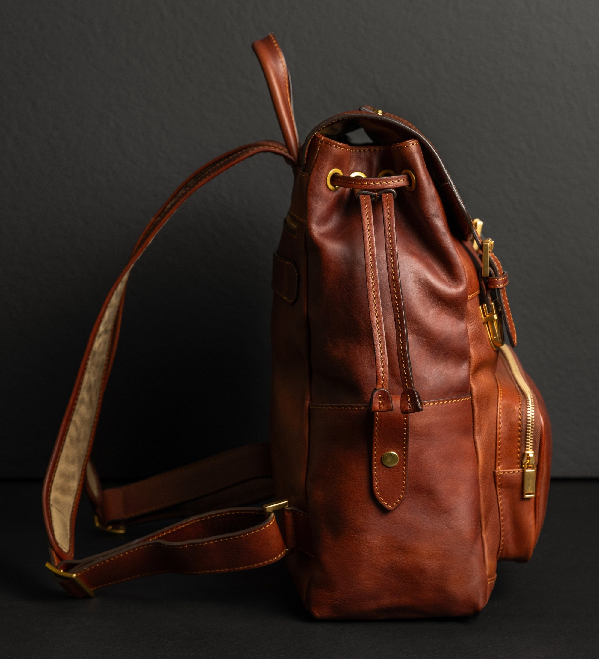 Sac à dos en cuir The Good Earth