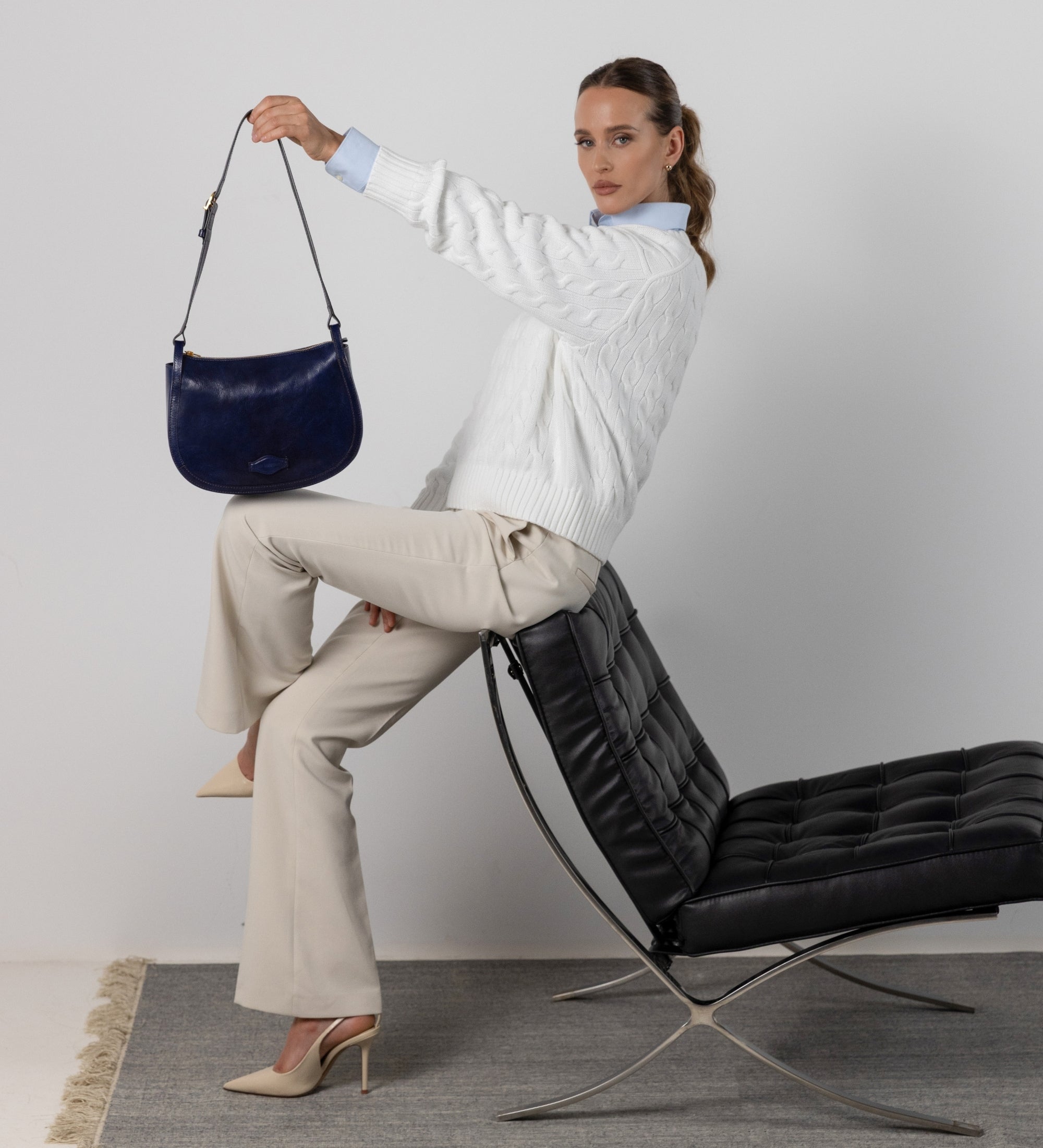 Sac Hobo pour femme en cuir pour femme La Noia