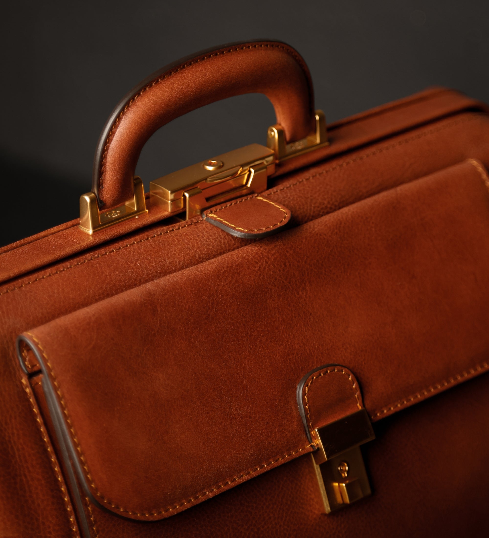 Grand sac de docteur en cuir italien pour femme Hamlet