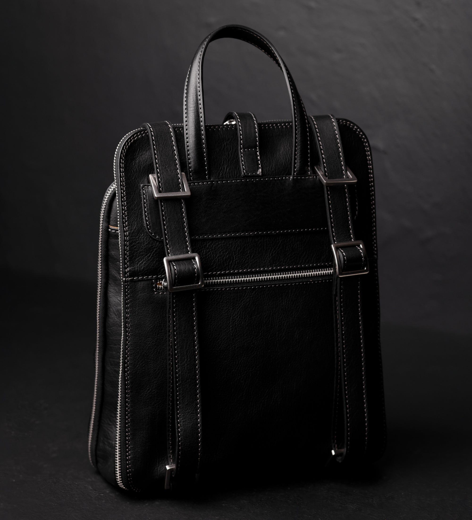 Sac à dos convertible à bandoulière en cuir pour femme Clarissa