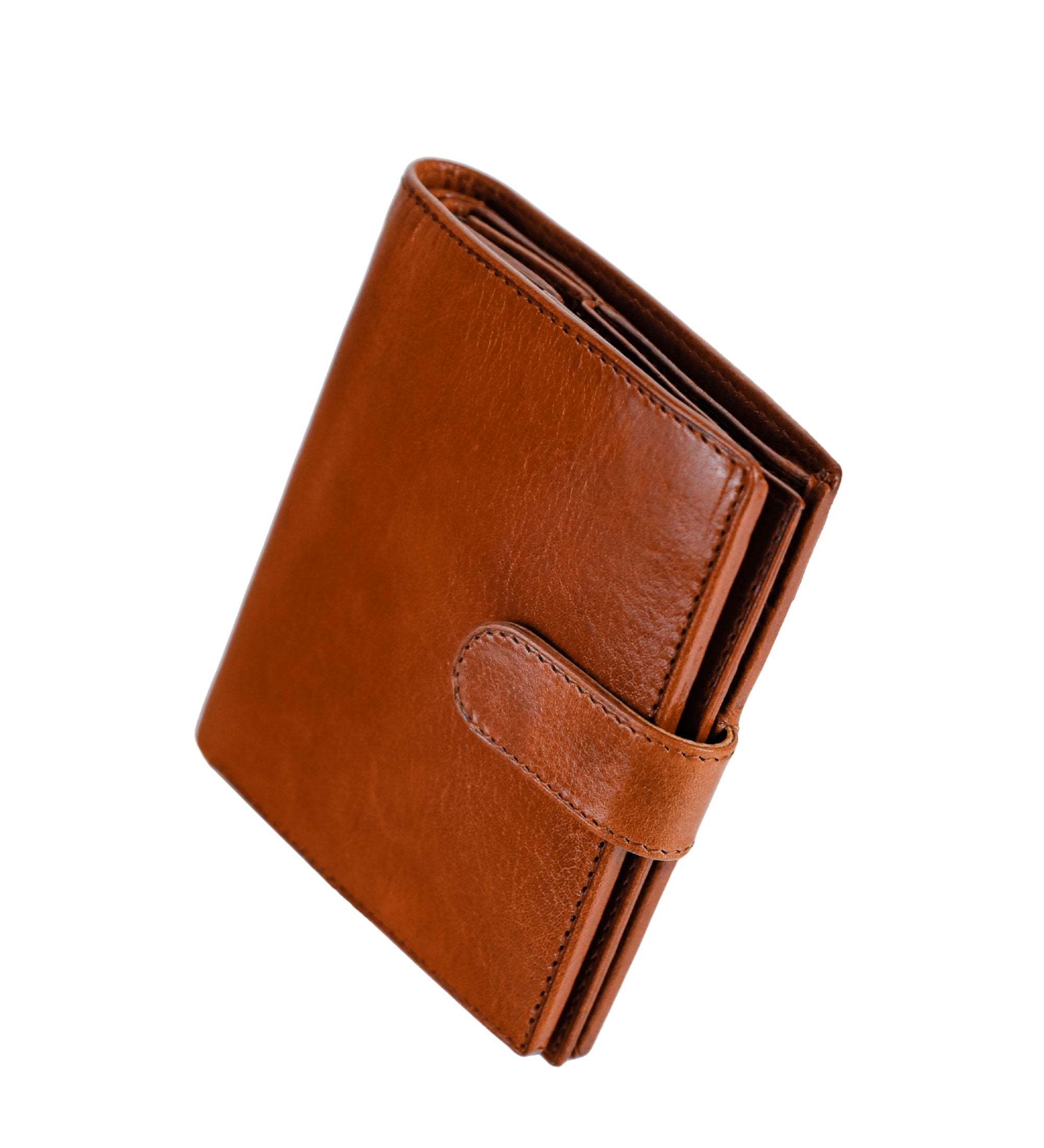 Portefeuille à deux volets en cuir avec fermeture à pression Ironweed