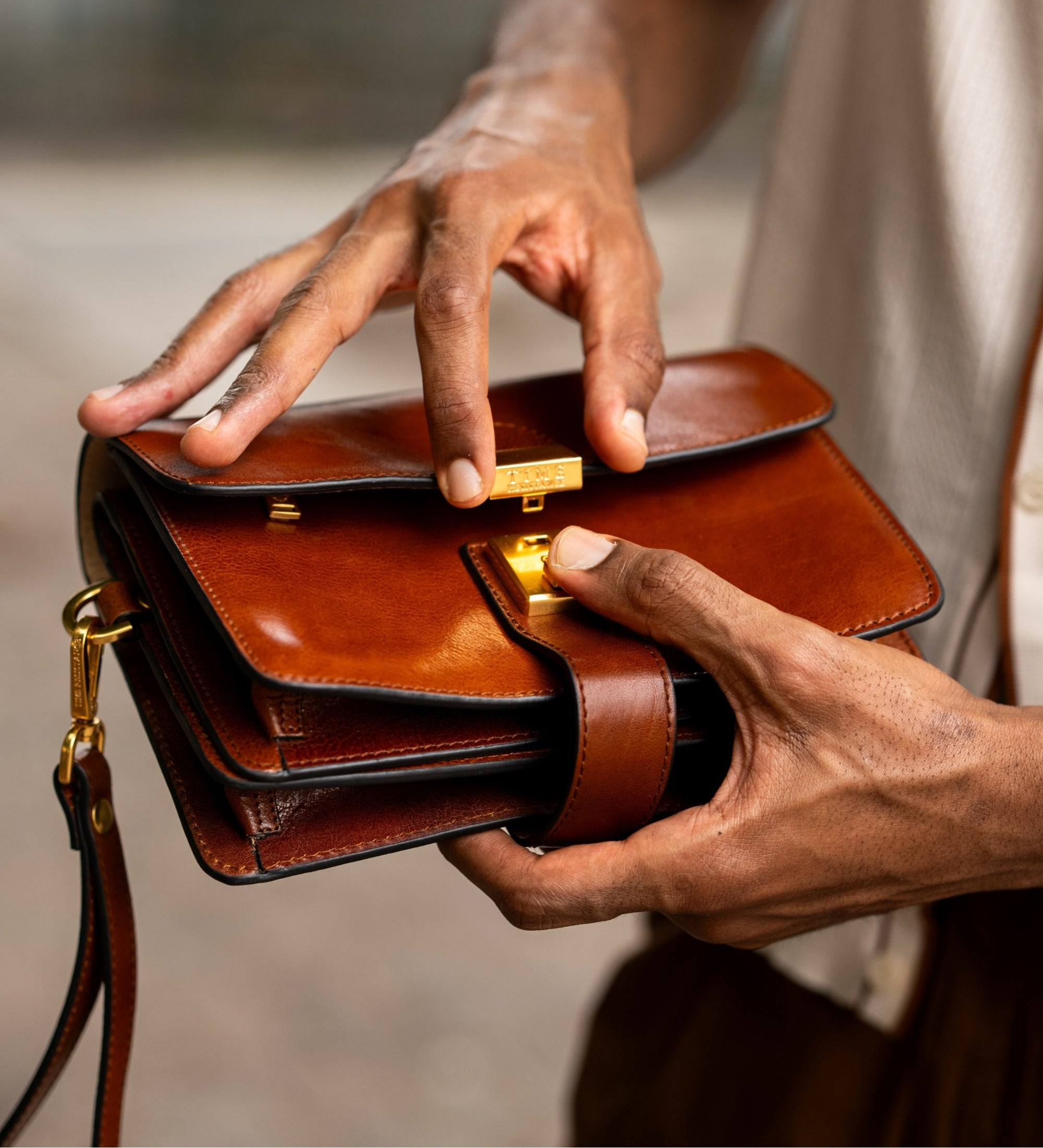 Pochette en cuir The Maltese Falcon