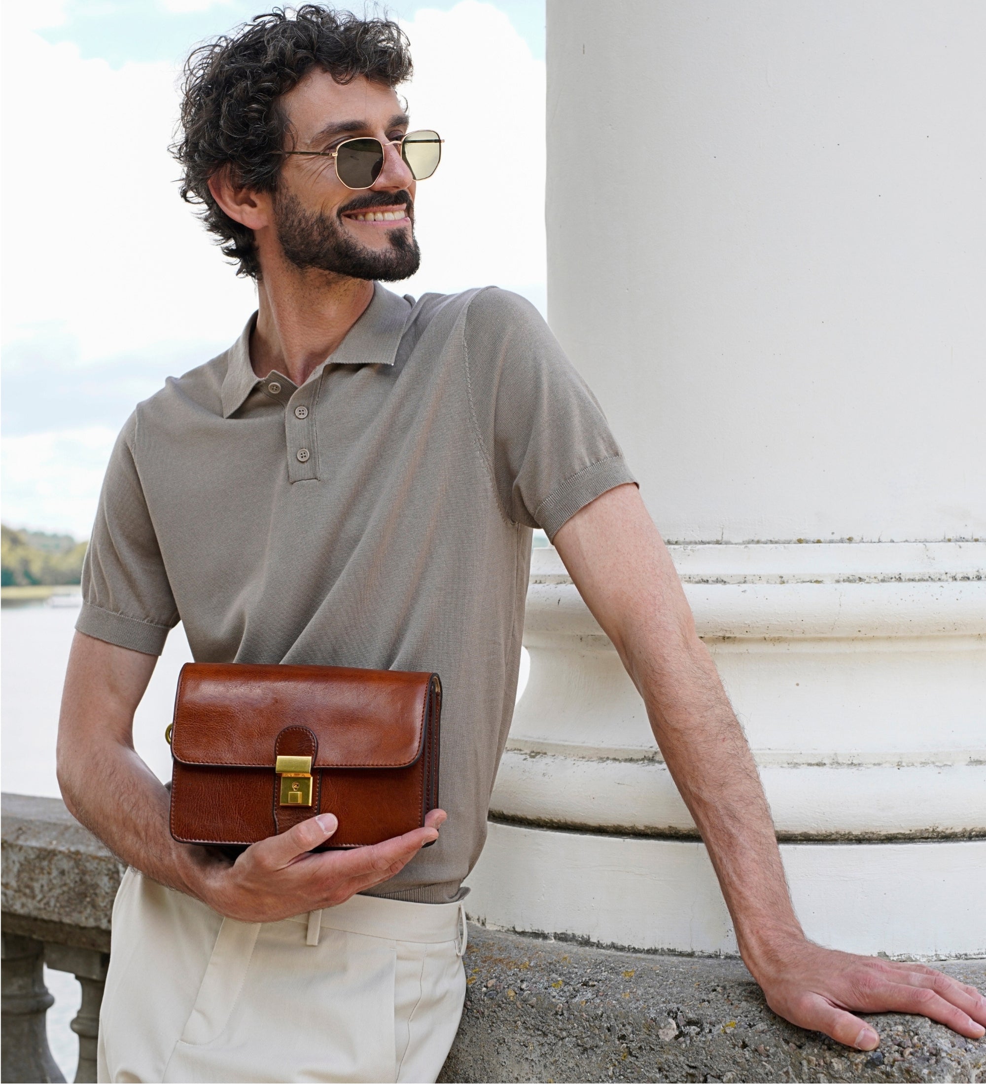 Pochette en cuir The Maltese Falcon