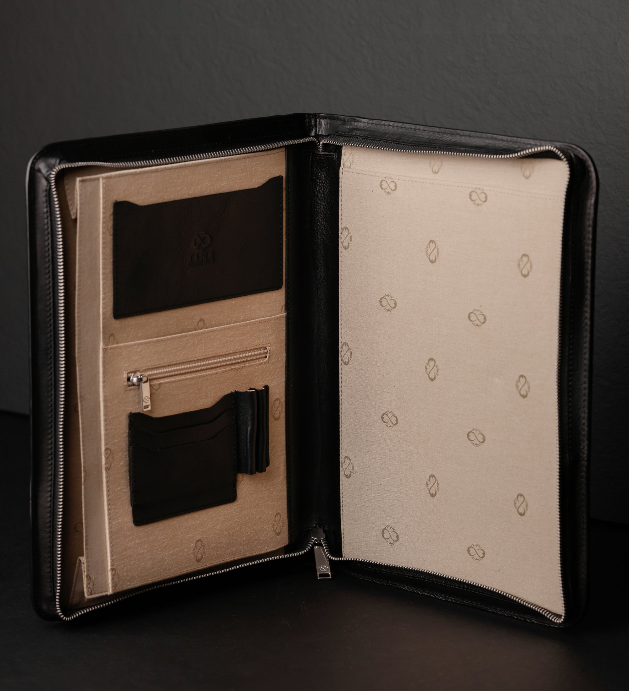 Porte-documents organiseur A4 en cuir pour femme Candide