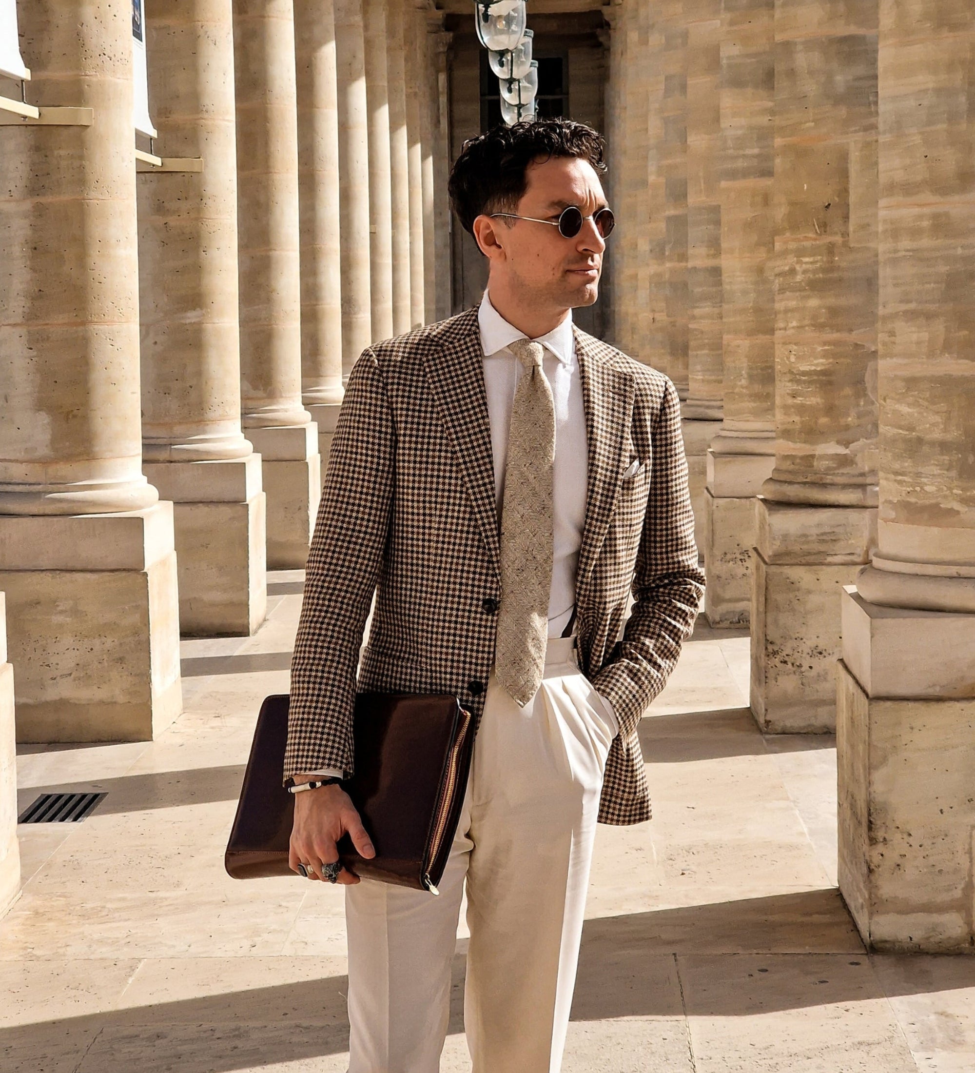 Porte-documents organiseur A4 en cuir Candide